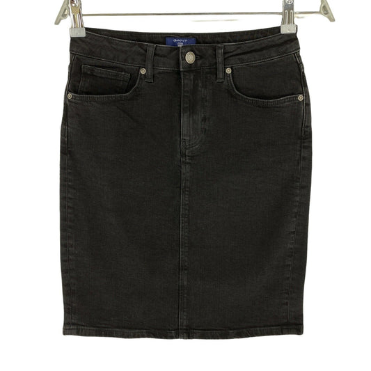 GANT Black Denim Skirt Size EU 36 UK 10 US 6