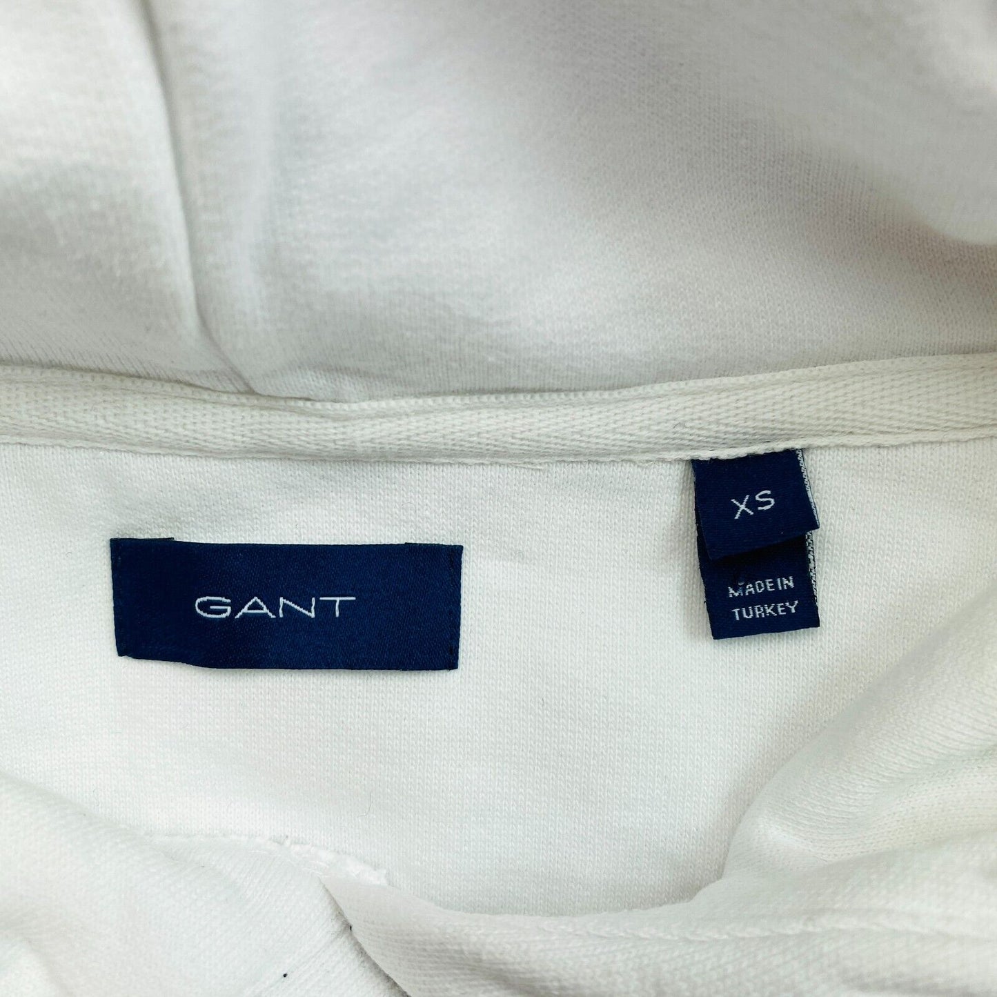 GANT White Icon G Essential Hoodie Sweater Pullover Size XS