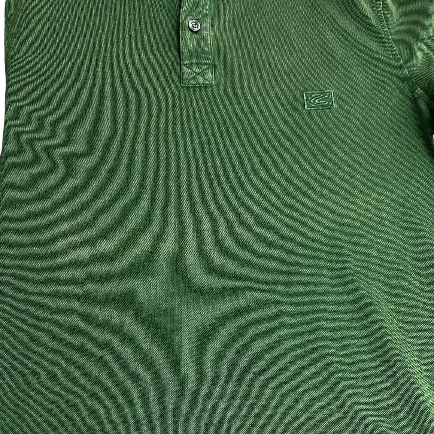 Camel Active Dark Green Logo Pique Polo Shirt Size M