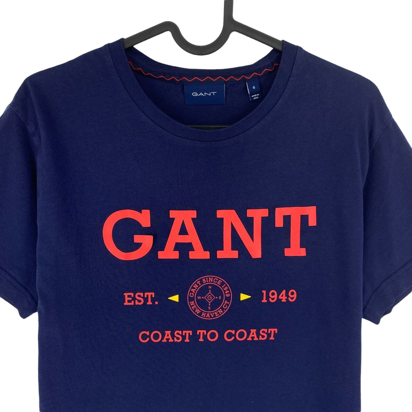 GANT Dark Blue Logo Crew Neck T Shirt Size S