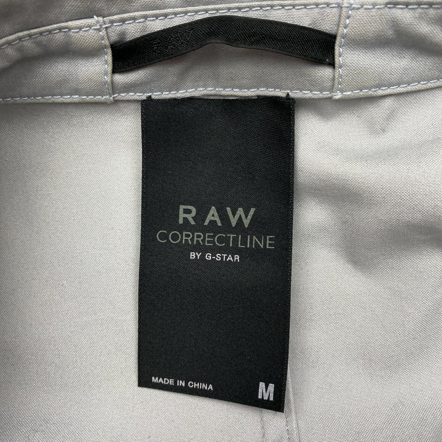 G-STAR RAW CORRECT LINE P-CORRECT Grey 100% Cotton Trench Coat Size M