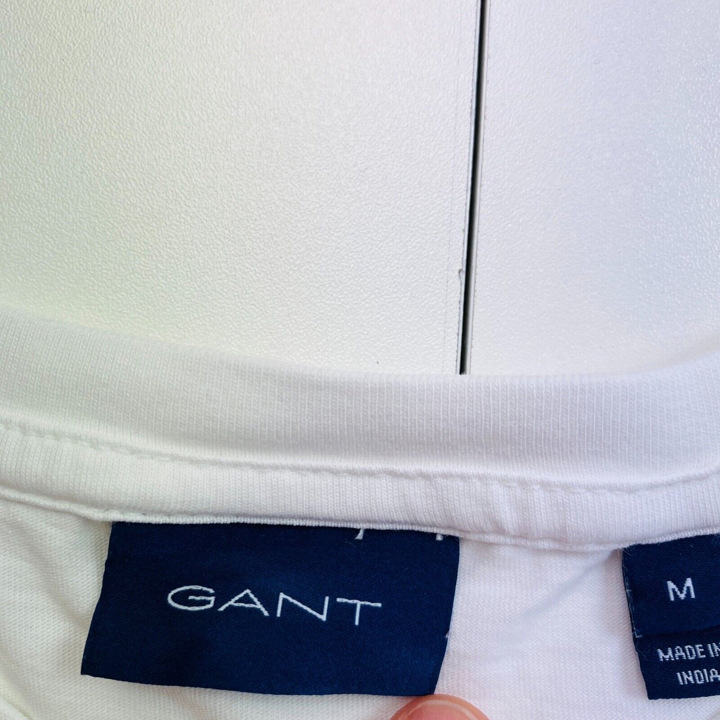 GANT White Original Crew Neck T-Shirt Size M