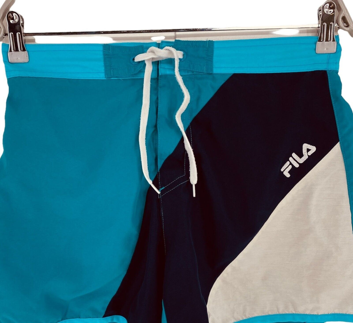 FILA Blue Cotton Blend Activewear Shorts Size S