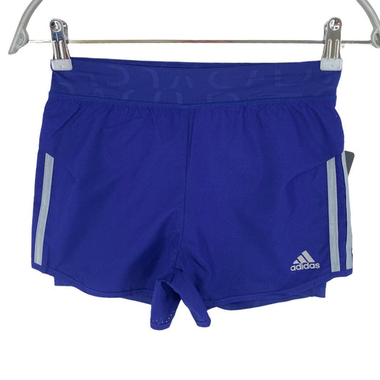 Adidas Girls Blue Shorts Size 10 - 12 Years