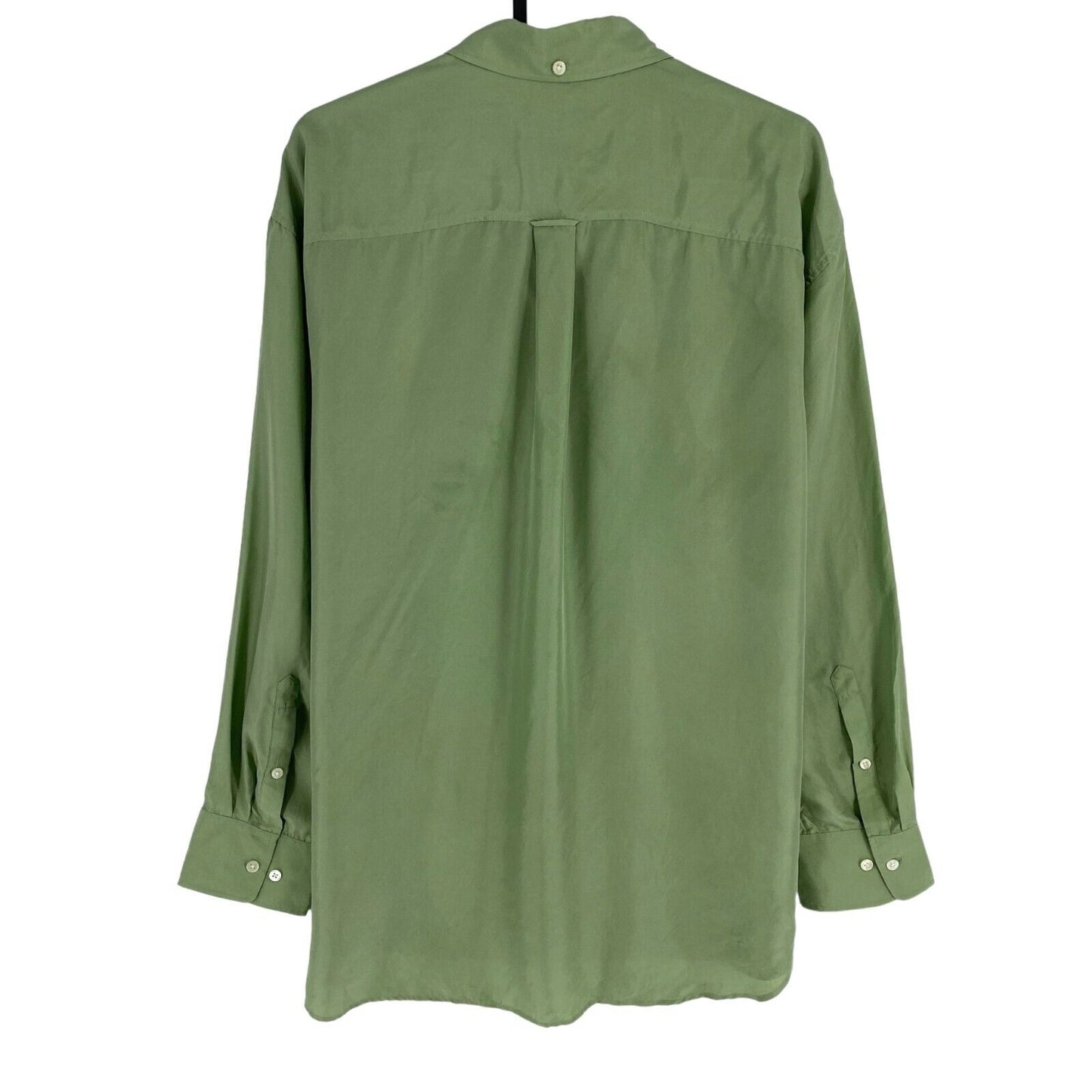 GANT Chemise décontractée verte 100% soie Taille EU 38 UK 10 US 8