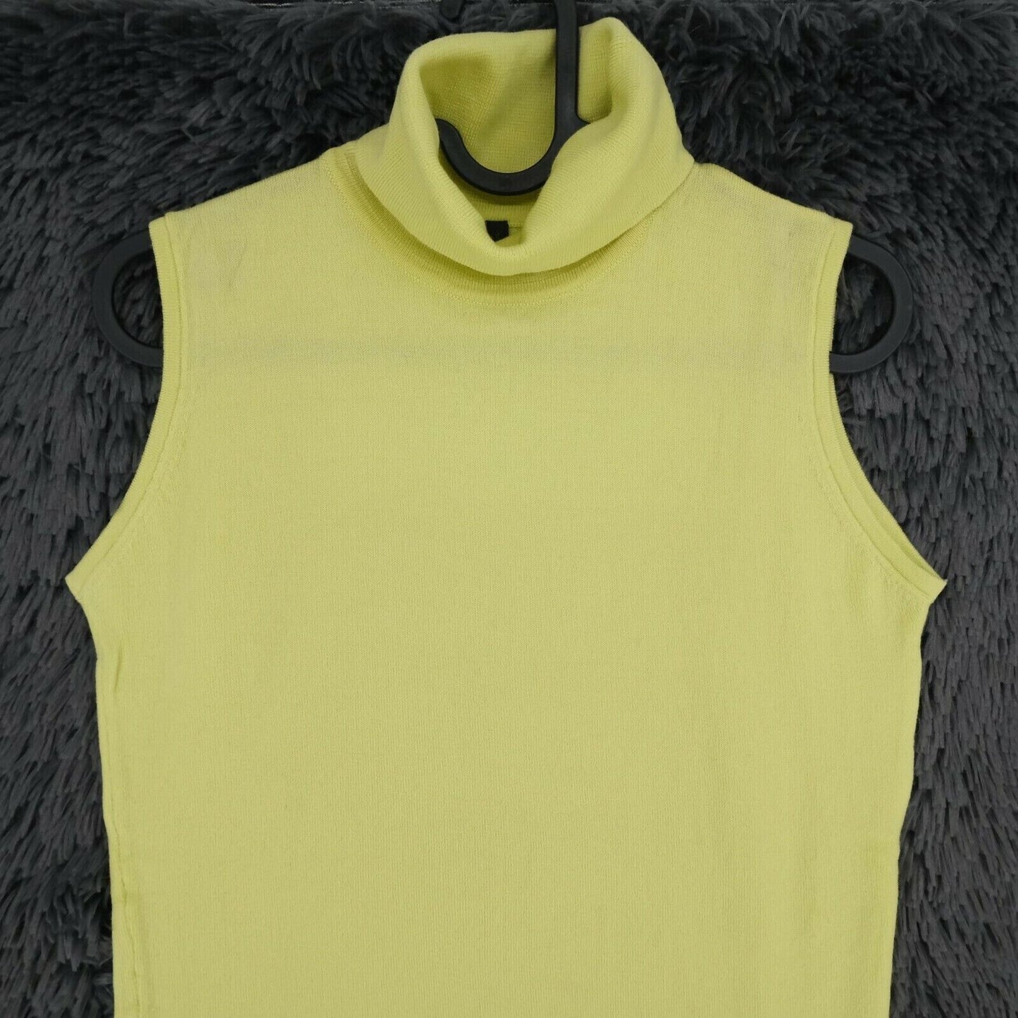 LANEROSSI Green 100% Merino Wool High Neck Top Size 4 - XL