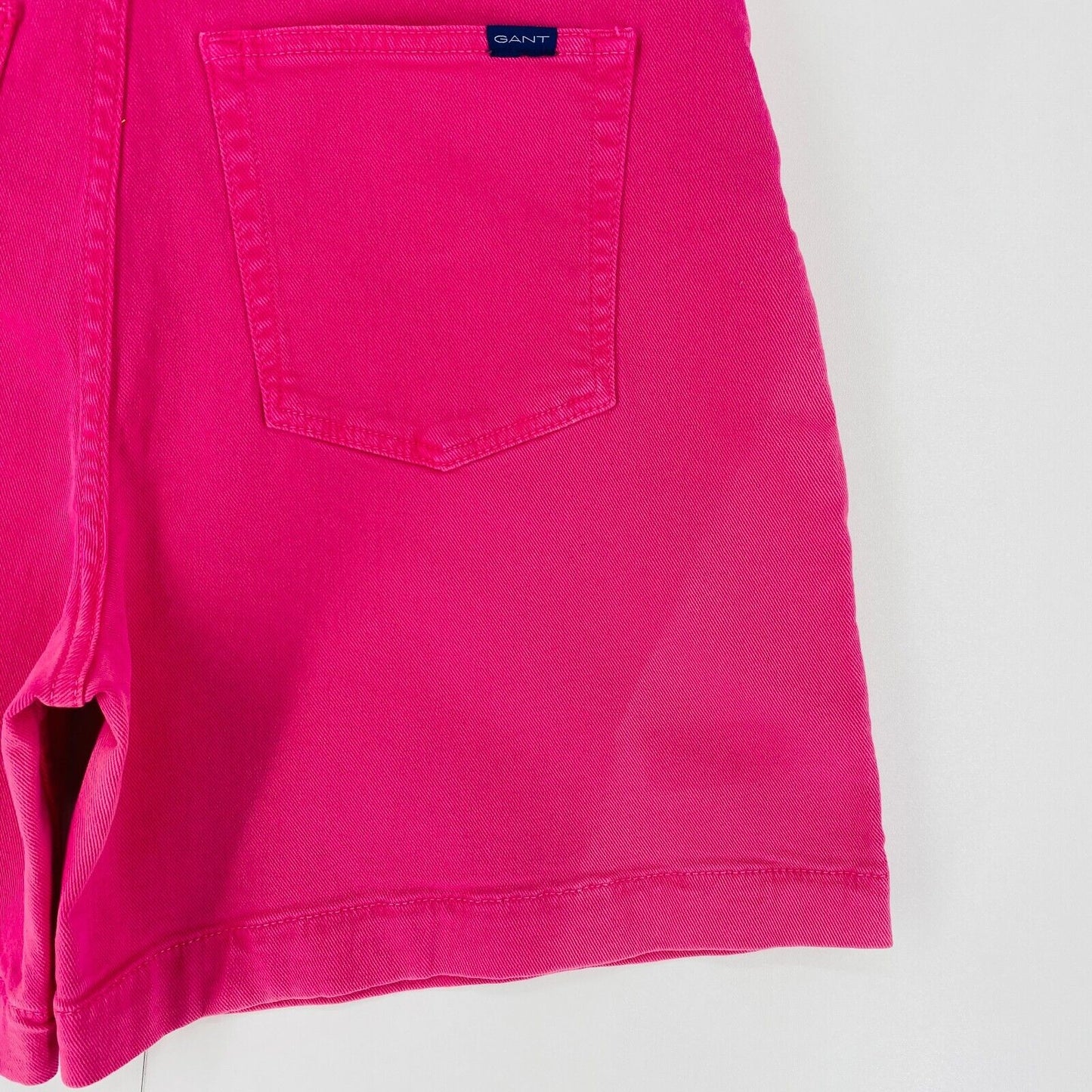 GANT Women Pink Regular Fit Denim Shorts Size W30