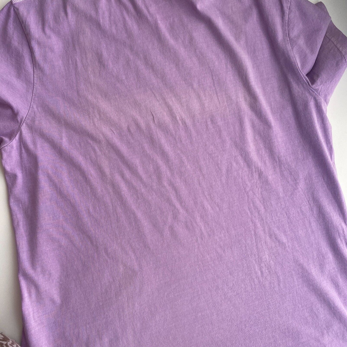 GANT Women Light Purple Sun Faded Crew Neck T Shirt Size M