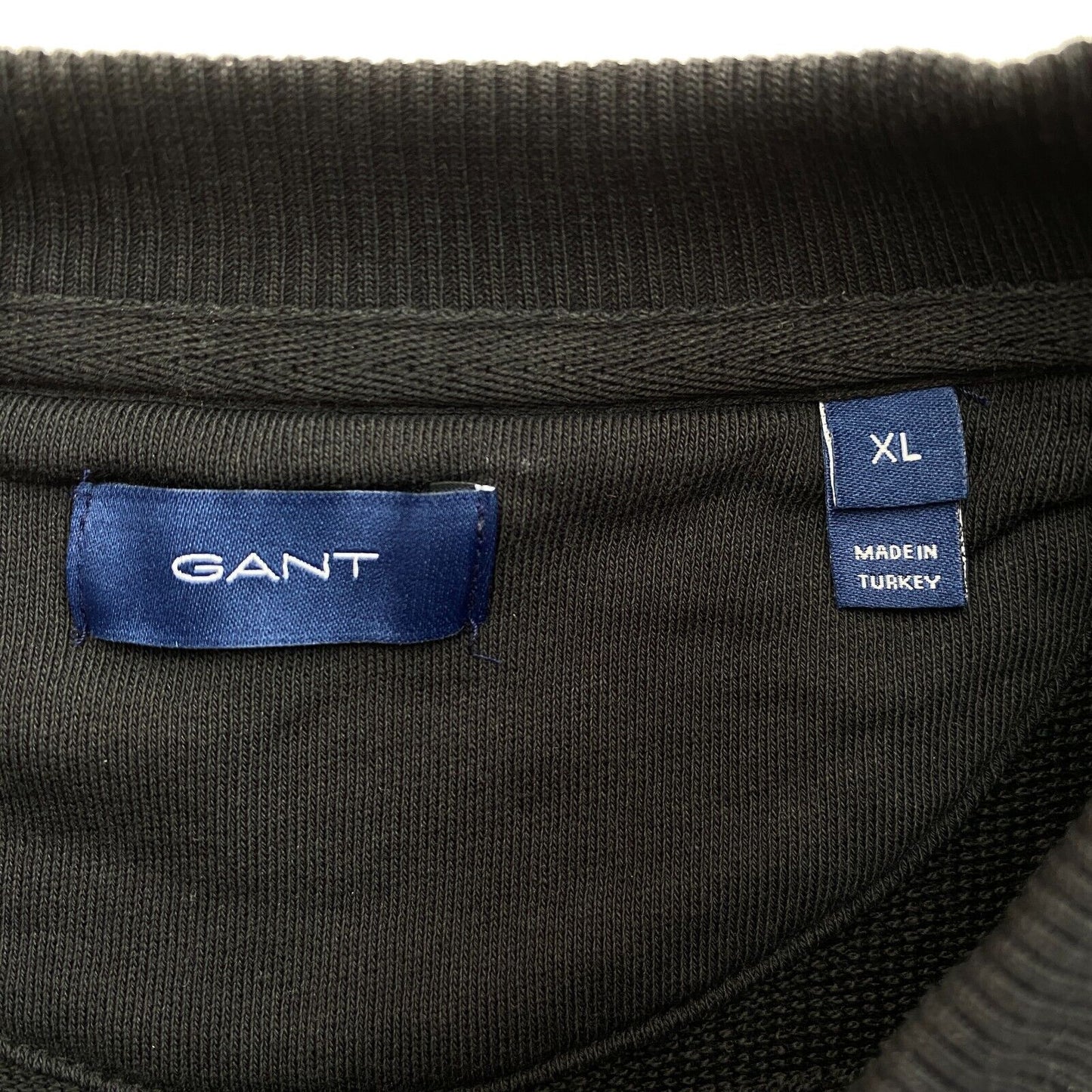 GANT Schwarzer Pullover mit Lock-Up-Logo, Größe XL