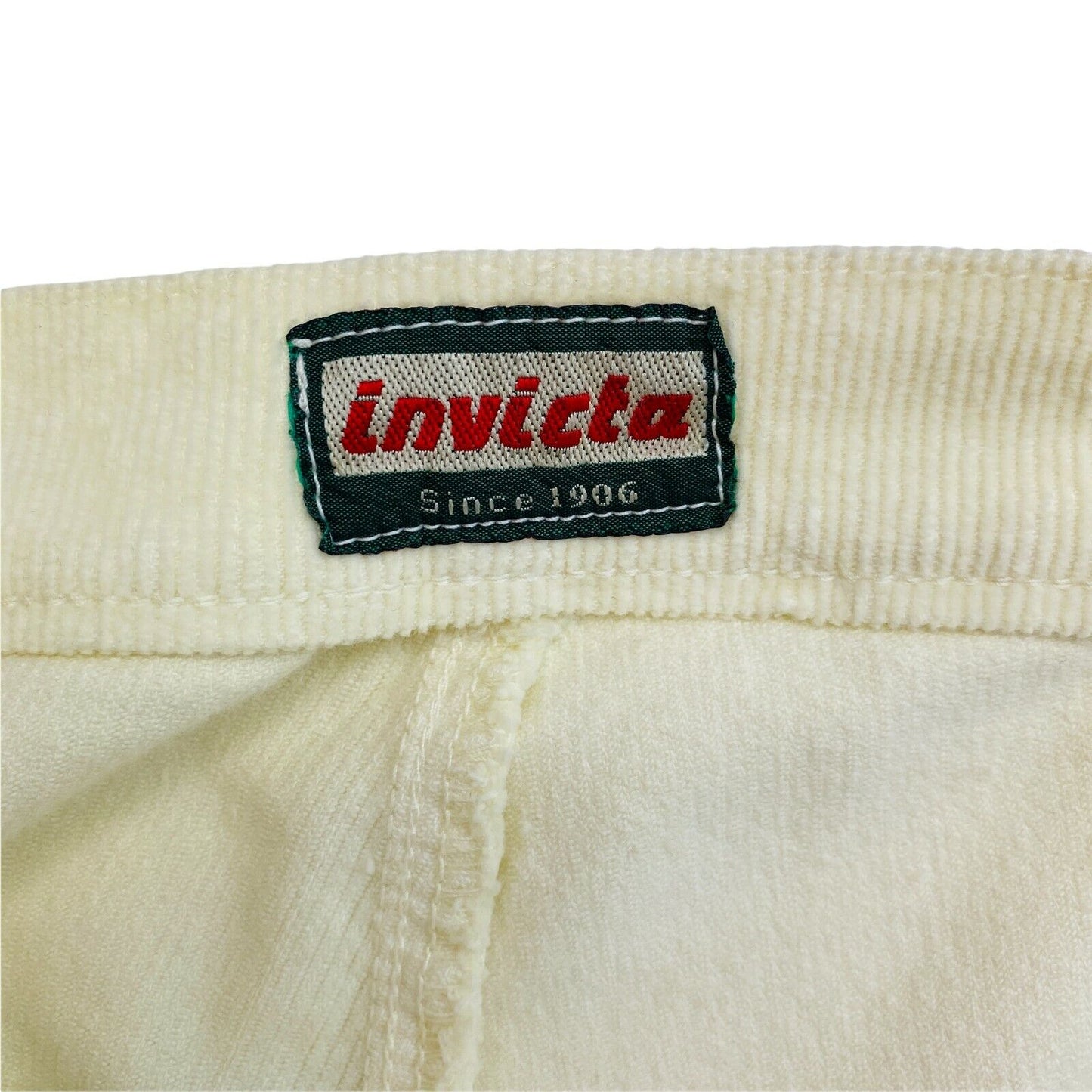 INVICTA Light Yellow Corduroy Pants Trousers Size 42