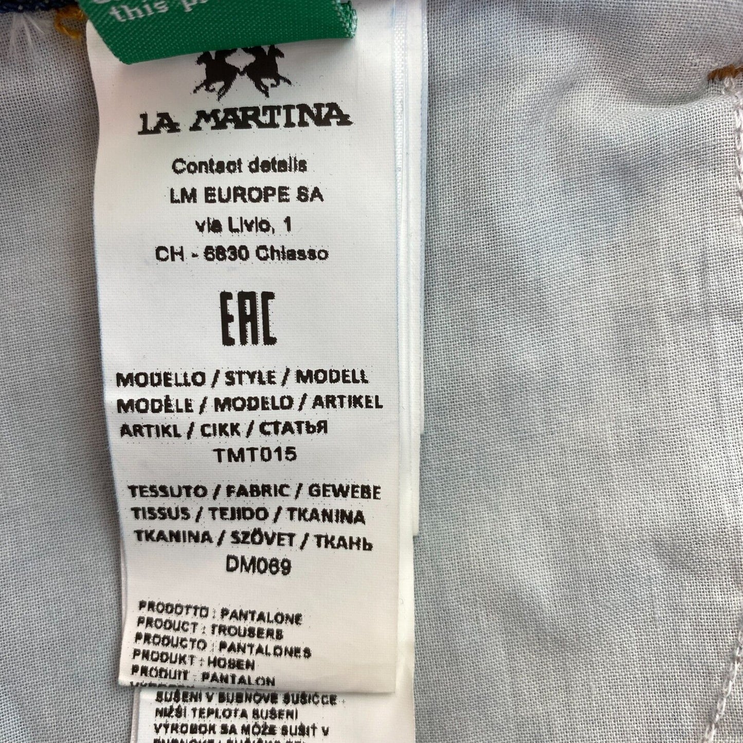 LA MARTINA Dark Blue Jeans Size W31