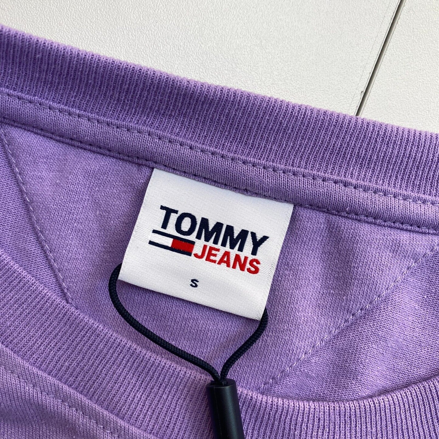 TOMMY HILFIGER Jeans Purple Crop Elastic Unitees Long Sleeves T Shirt Size S