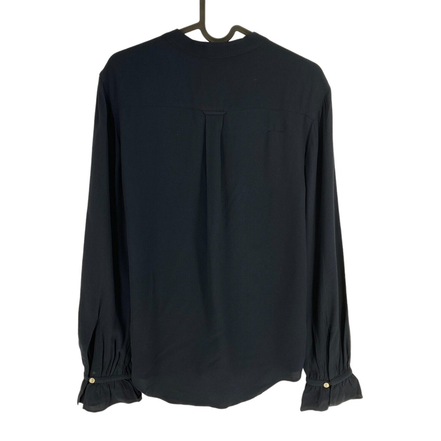 GANT Navy Blue Flounce Blouse Size EU 36 UK 8 US 6