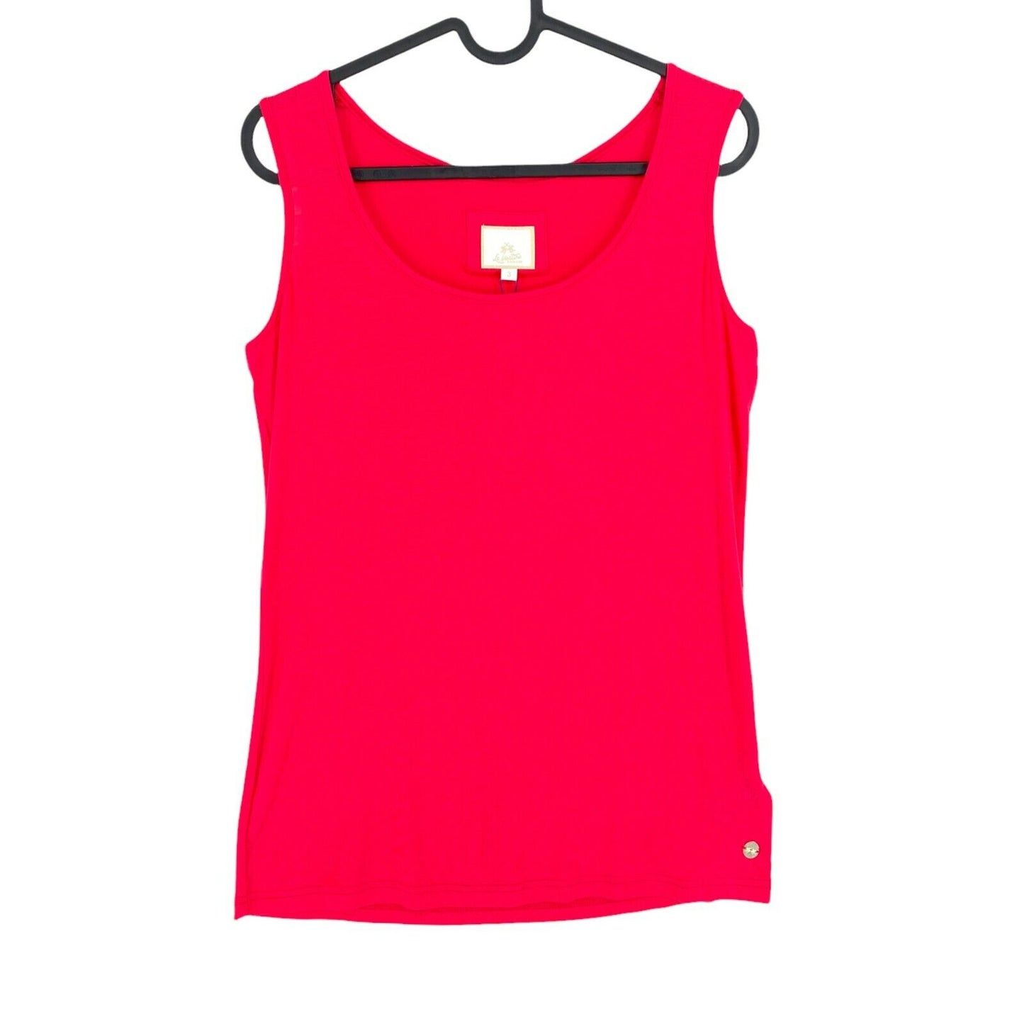 LA MARTINA Red Round Neck Tank Top T Shirt Size 3 / M