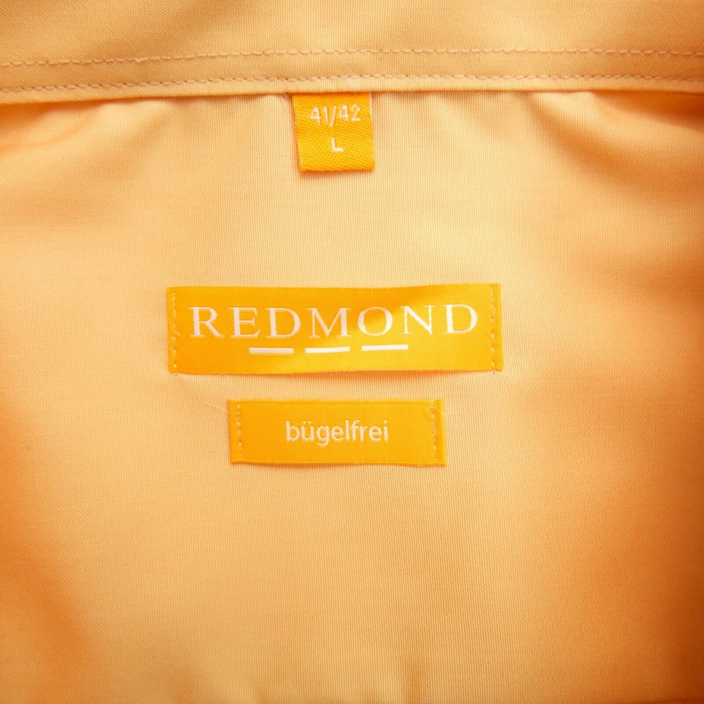 REDMOND Orange Short Sleeves Shirt Size L 41/42