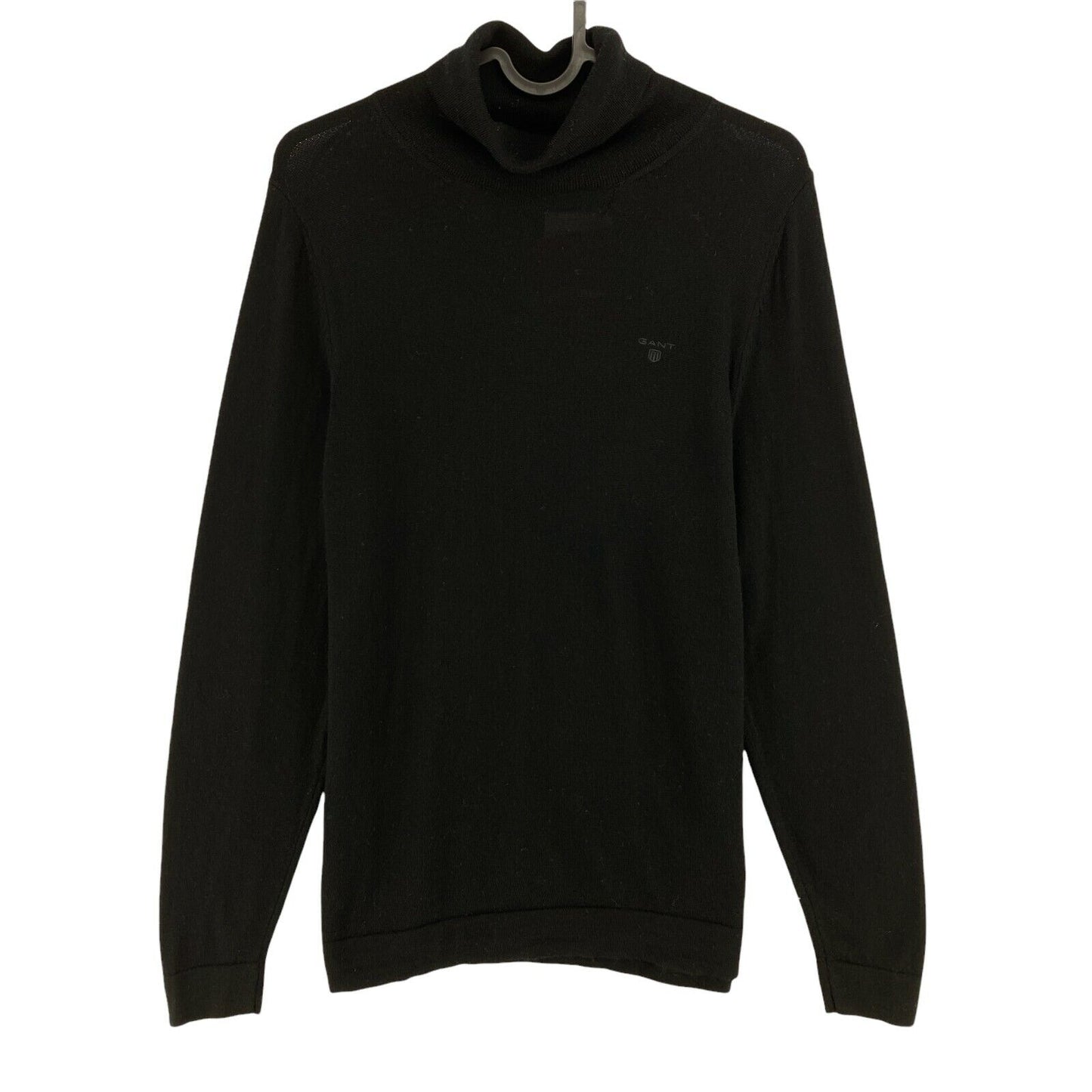 GANT Pull à col roulé 100 % laine noir Taille S