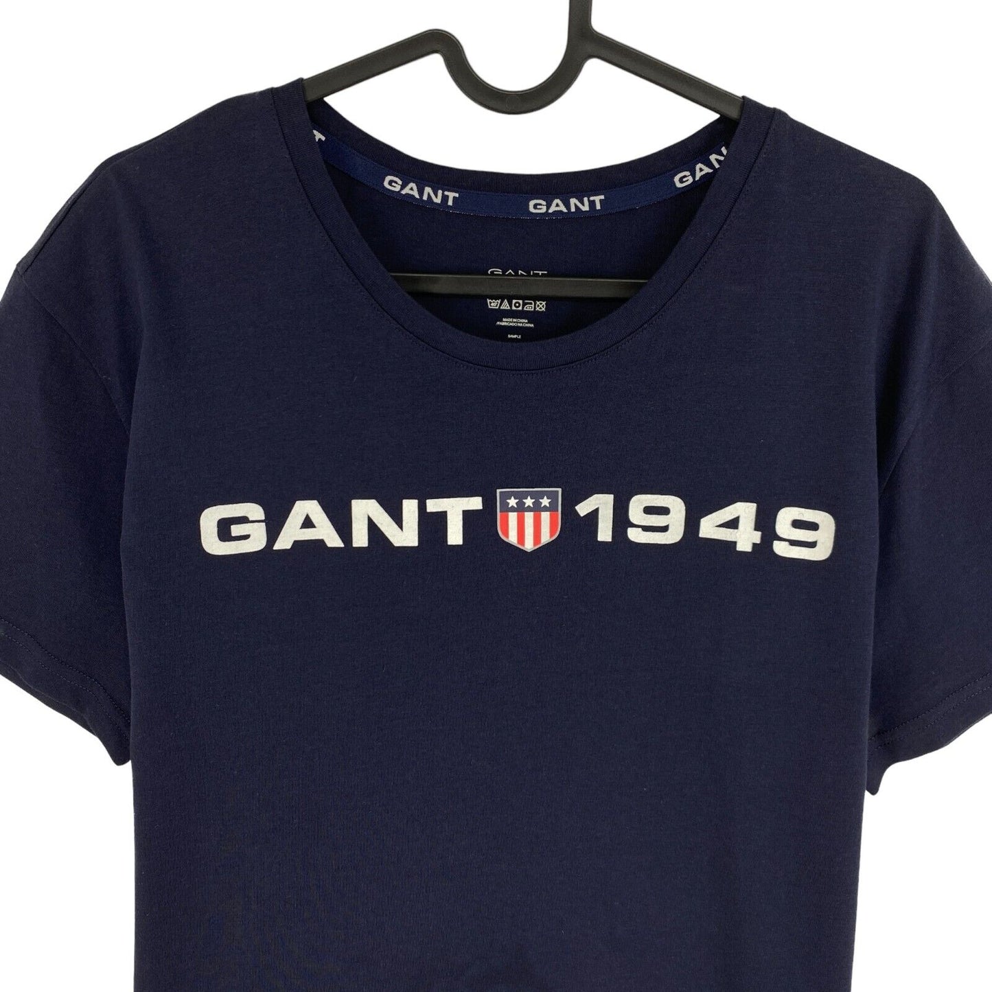 GANT Navy Blue Logo Crew Neck T-Shirt Size M