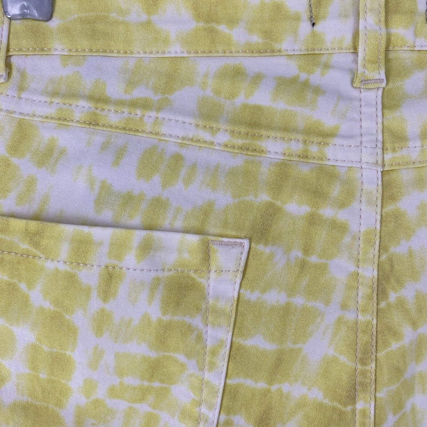 DESIGUAL Women Yellow Stretch Slim Fit Jeans EU 40 UK 12 US 6 W30