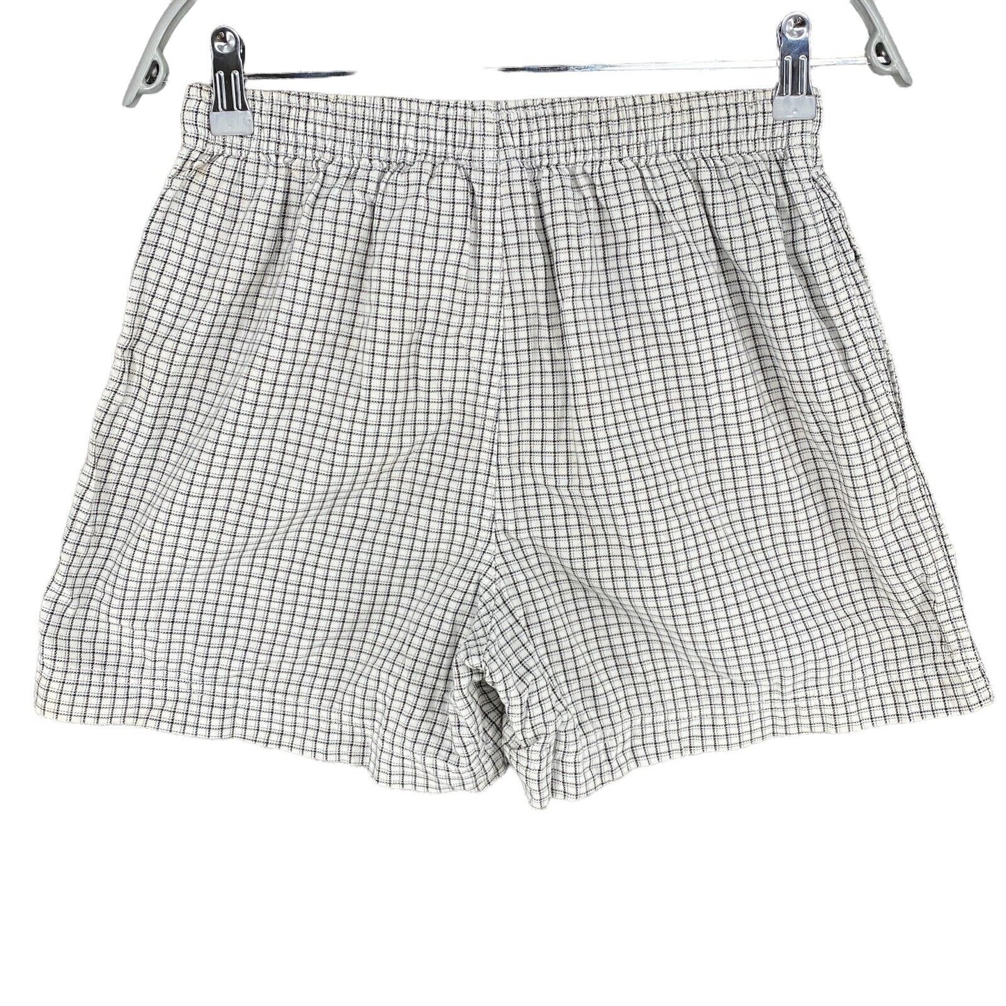 NIKE Plaid White 100% Cotton Activewear Shorts Size 4-6 Years