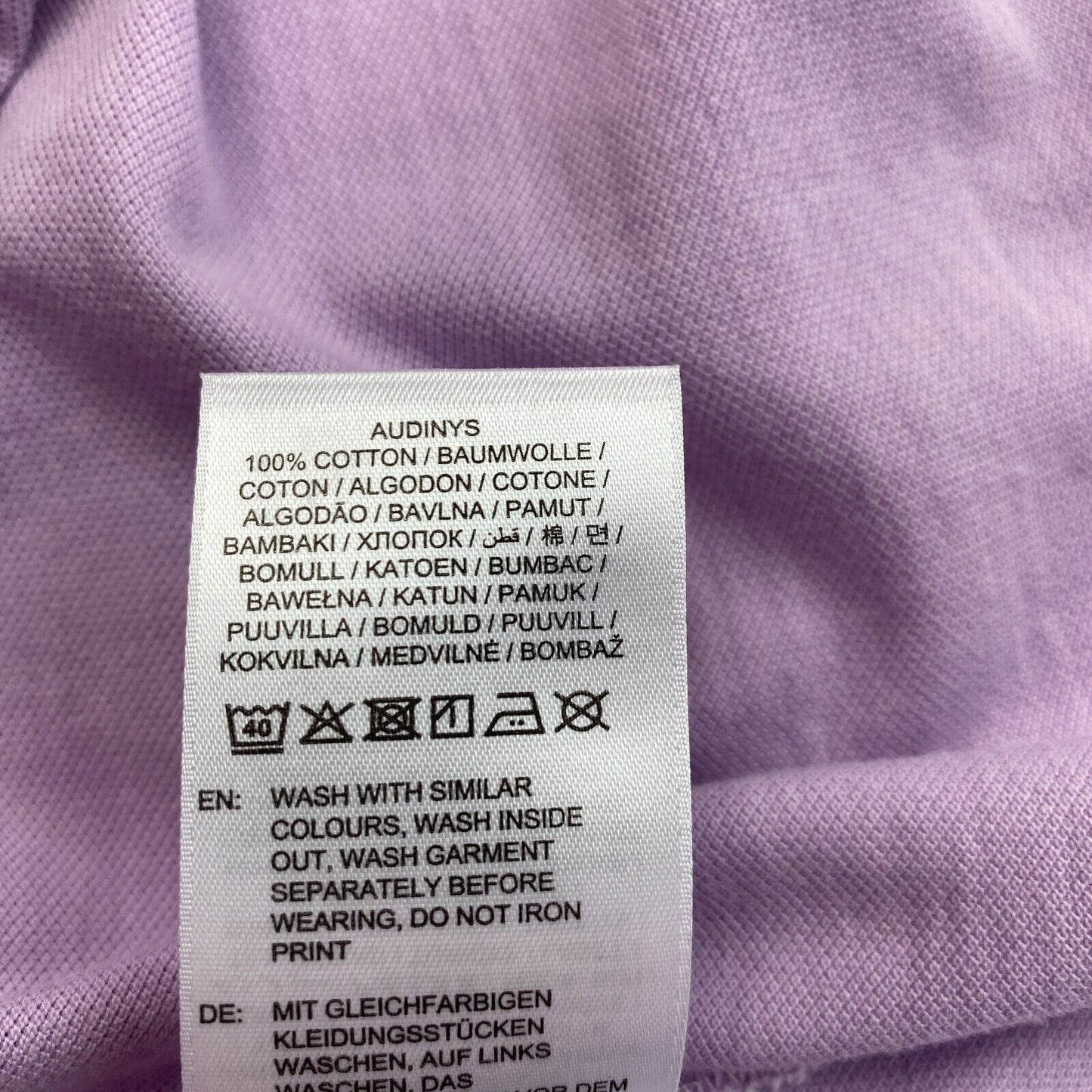 GANT Poloshirt aus sonnenverblasstem Piqué Rugger in Hellviolett, Größe M