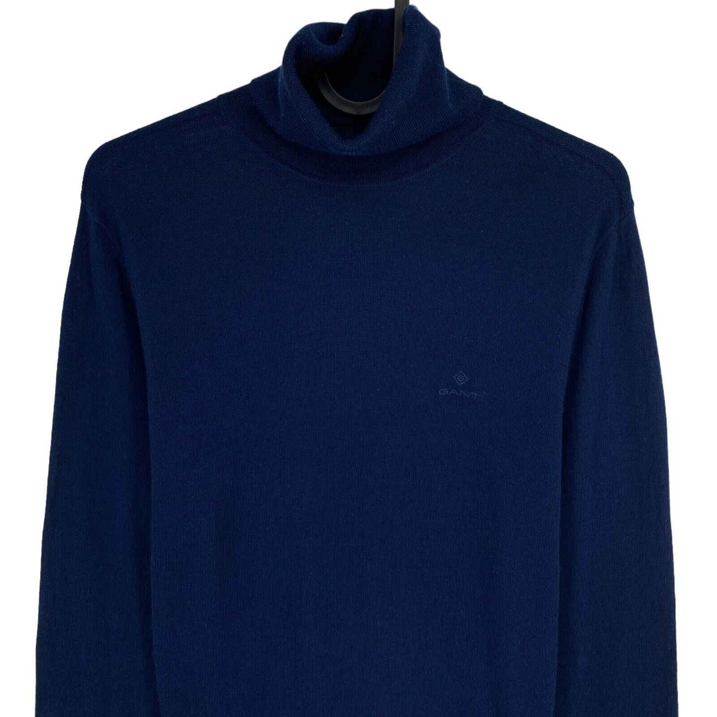 GANT Bleu foncé 100% Laine Pull à col roulé Taille S