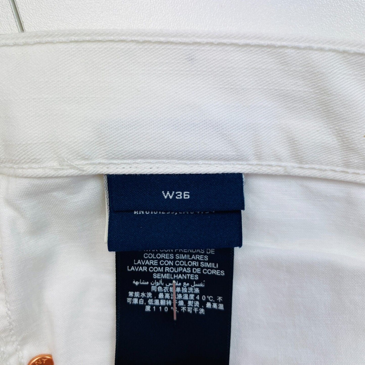 GANT Women White KELLY Cropped Denim Pants Trousers Size W36