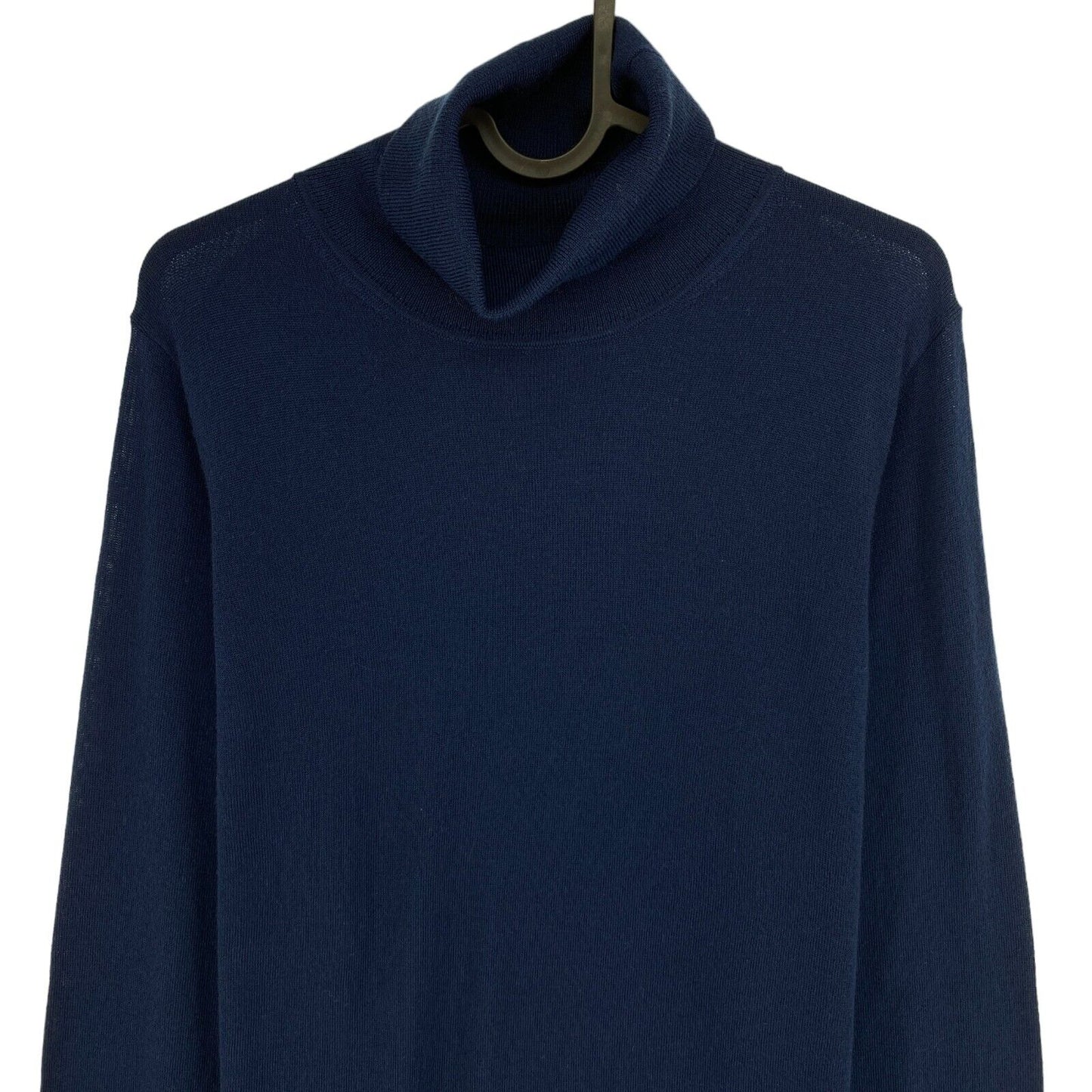 GANT Marineblauer Rollkragenpullover aus 100 % Wolle, Größe XS