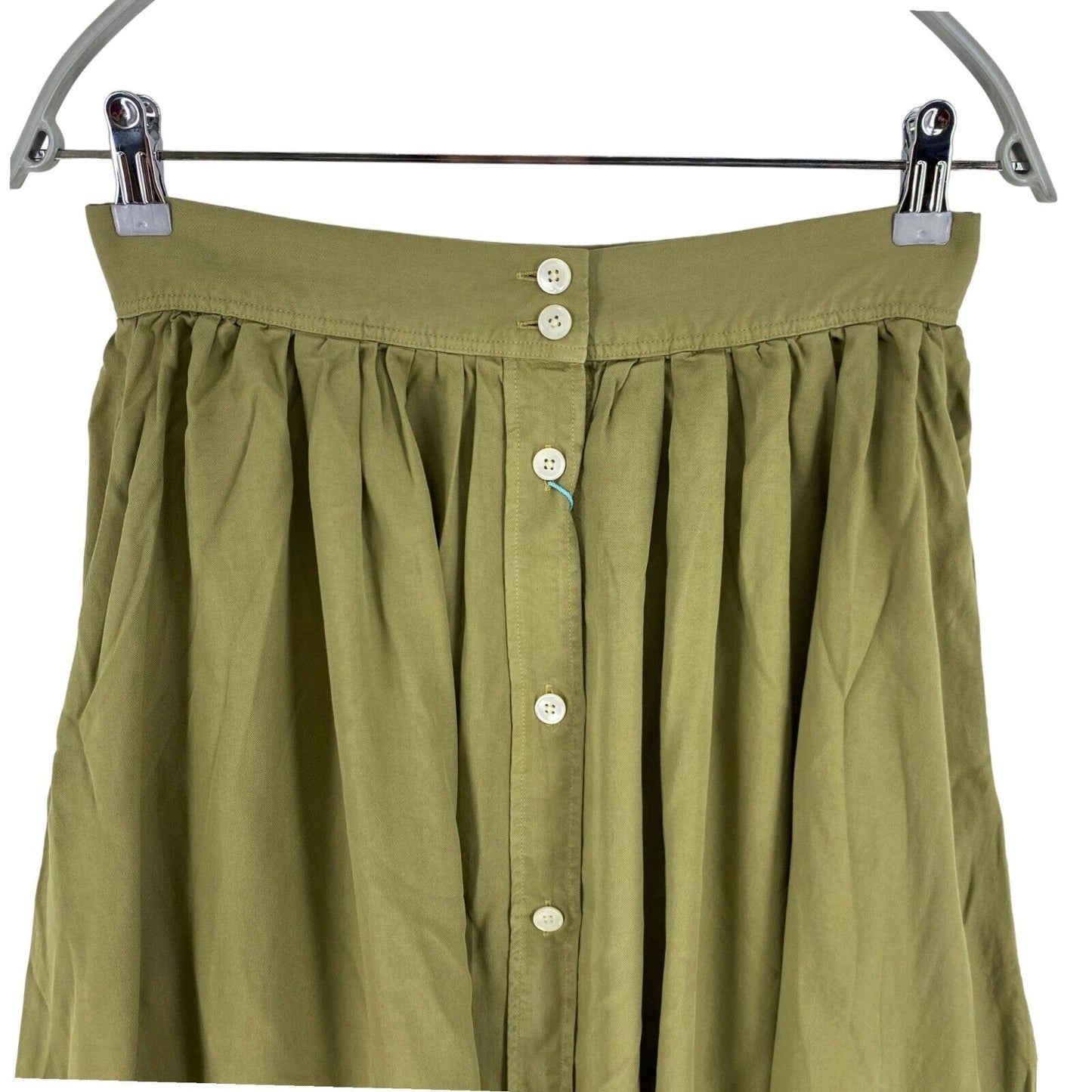 GANT Green Pure Prep Lyocell Flared Skirt Size EU 38 UK 10 US 8