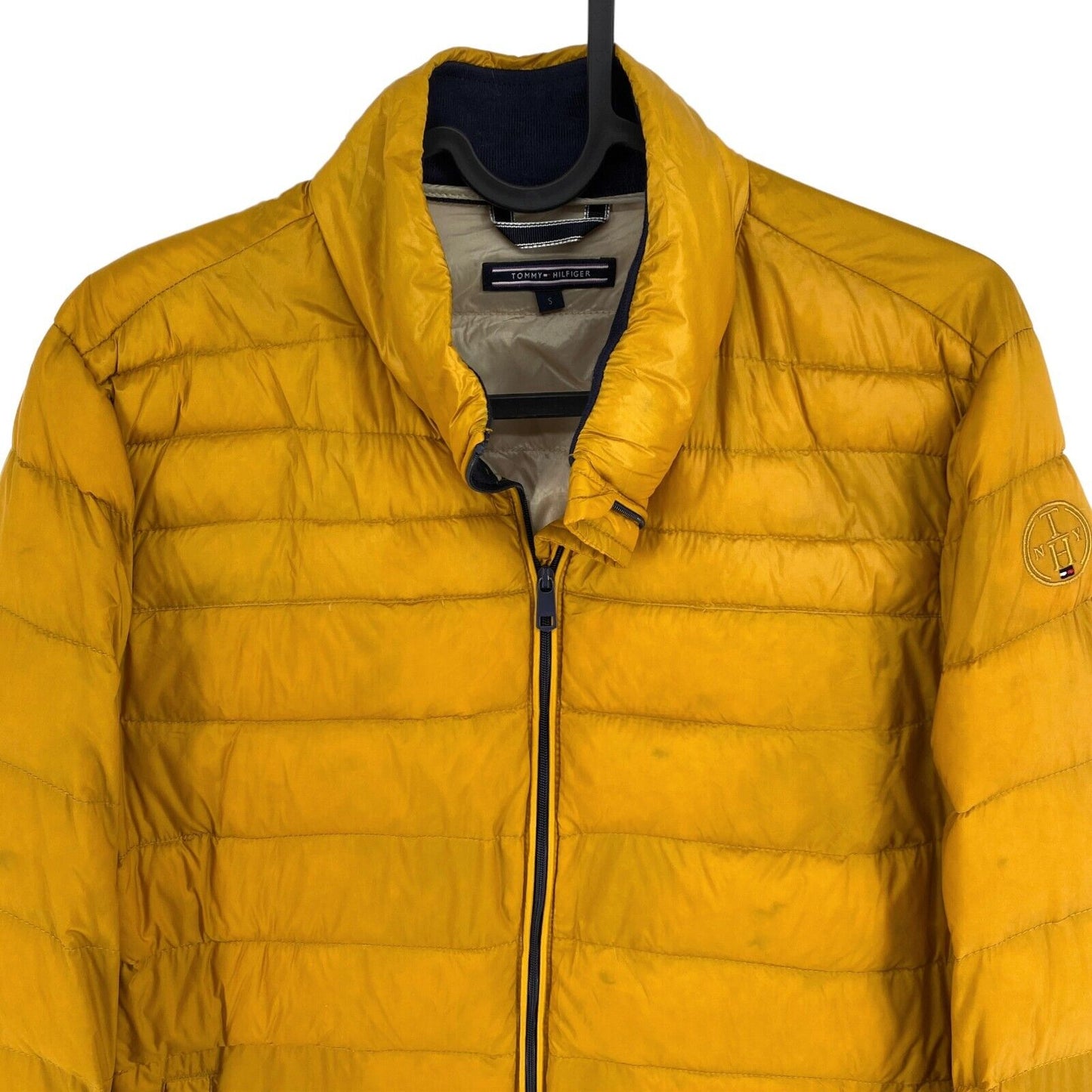 Tommy Hilfiger Yellow Down Lightweight Puffer Jacket Coat Size S