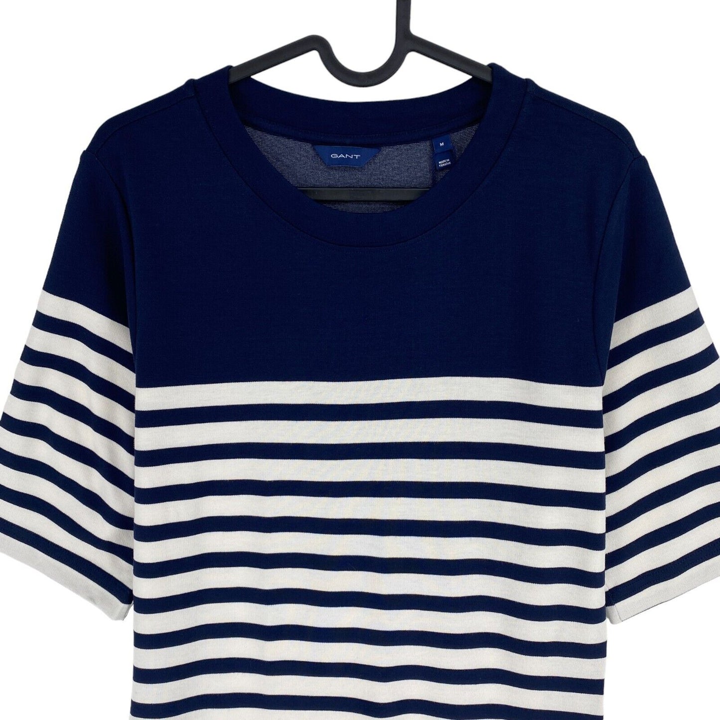 GANT Women Navy Blue Striped SS T Shirt Dress Size M