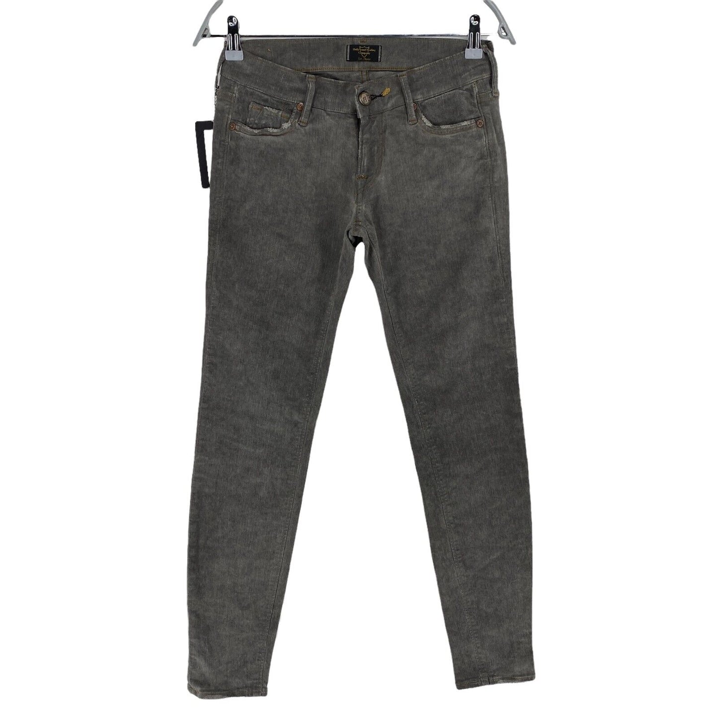 UVP 220 € HTC Graue Baumwollmischung Leggin Jeans Größe 27 W27 L30