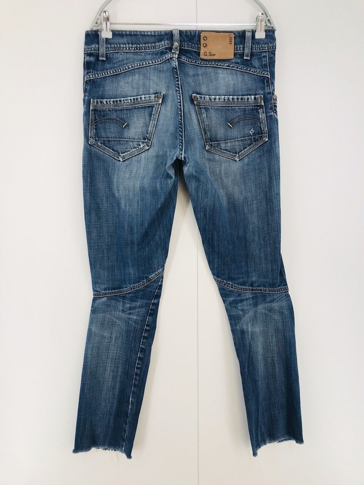 G-STAR RAW JACK PANT Femme Bleu Slim Fit Jean vieilli W29 L34