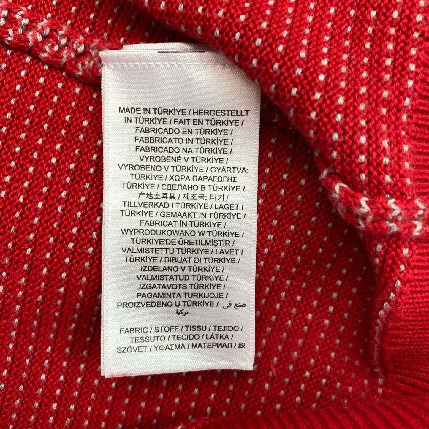 GANT Rot Leichte Textur Pullover Rundhals Pullover Größe XL