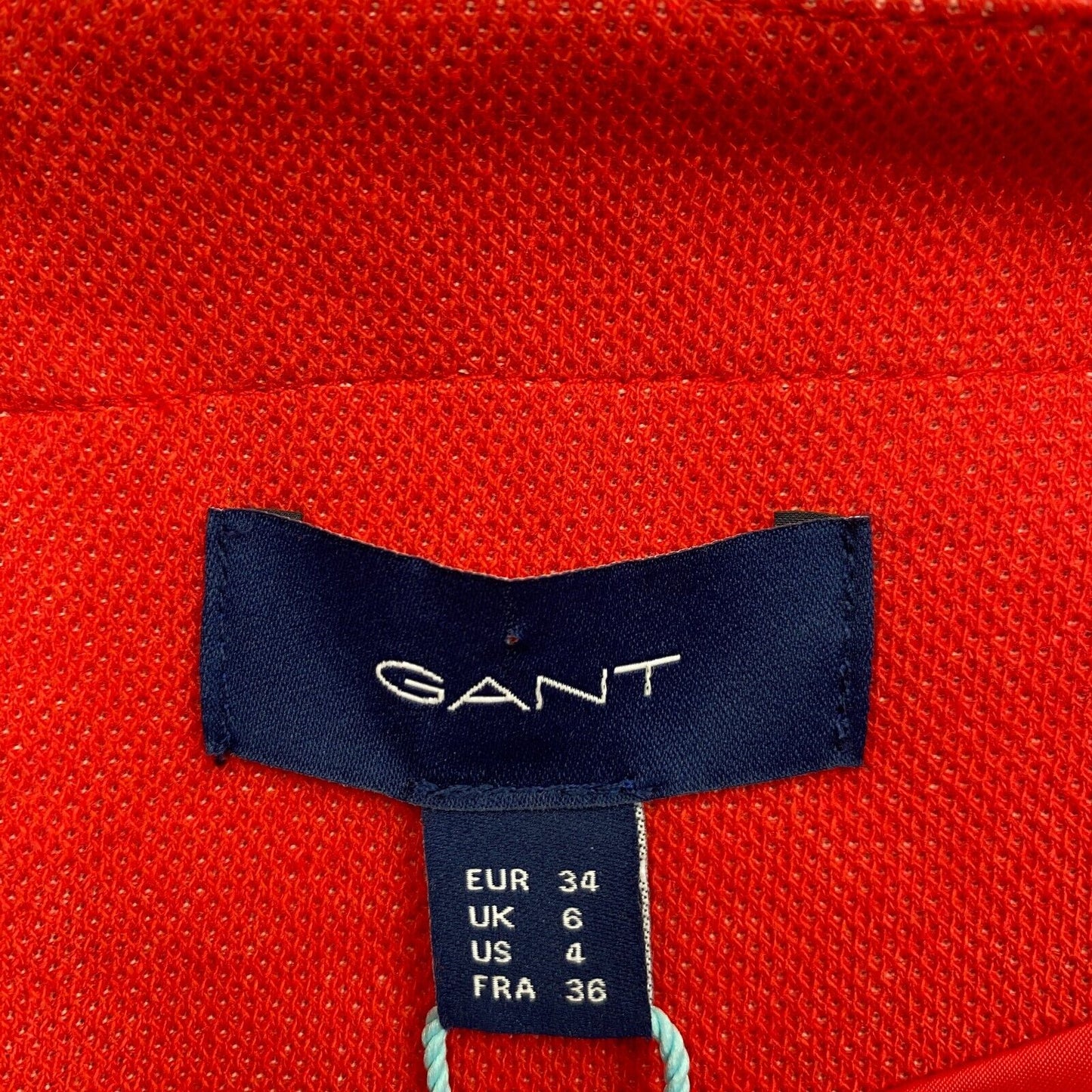 GANT Red Tech Prep Jersey Pique A Line Dress Size EU 34 UK 6 US 4