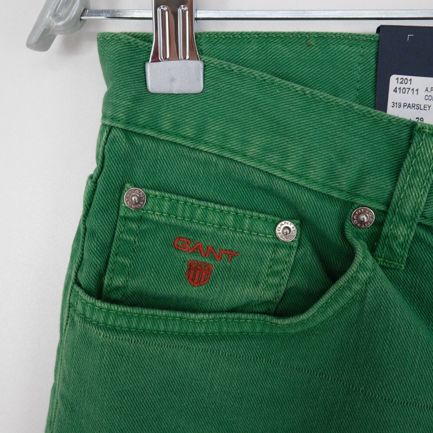 GANT Green Kelly Cropped Twill Pants Jeans Size W29 L26.5