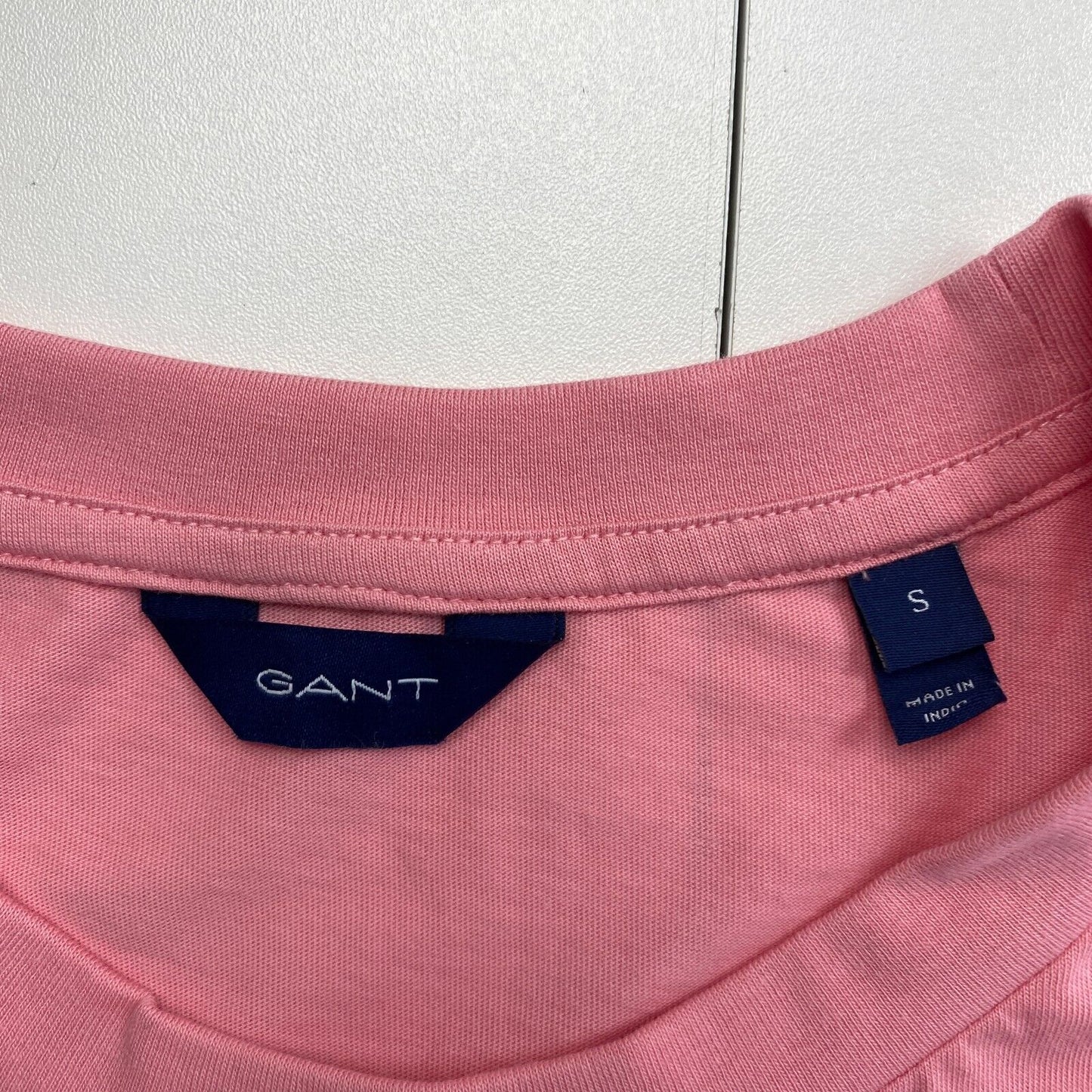 GANT Women Pink Tonal Archive Shield Crew Neck Short Sleeve T Shirt Size S