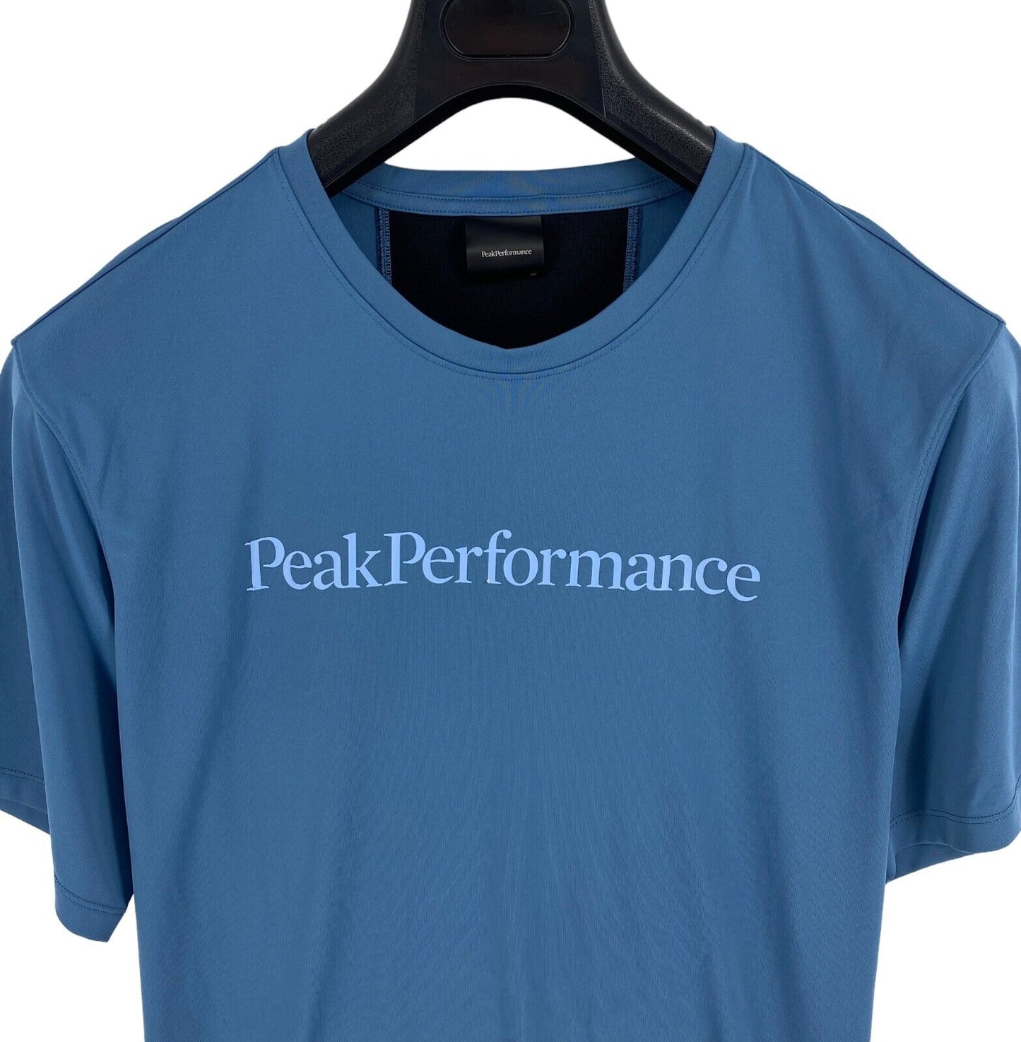 PEAK PERFORMANCE Men Dark Blue Alum Light Crew Neck SS T Shirt Size 2XL XXL