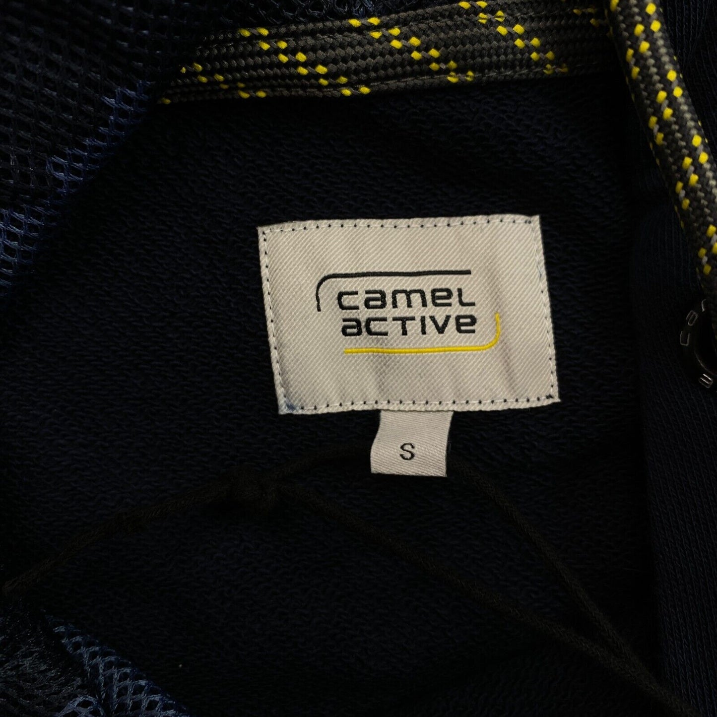 Camel Active Navy Blue Logo Hooded Sweater Pullover Size S