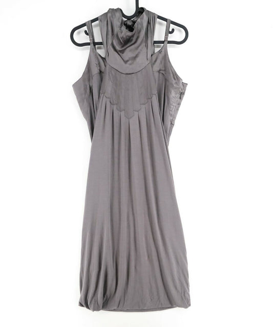 S`NOB Grey Halter Neck Dress Size L