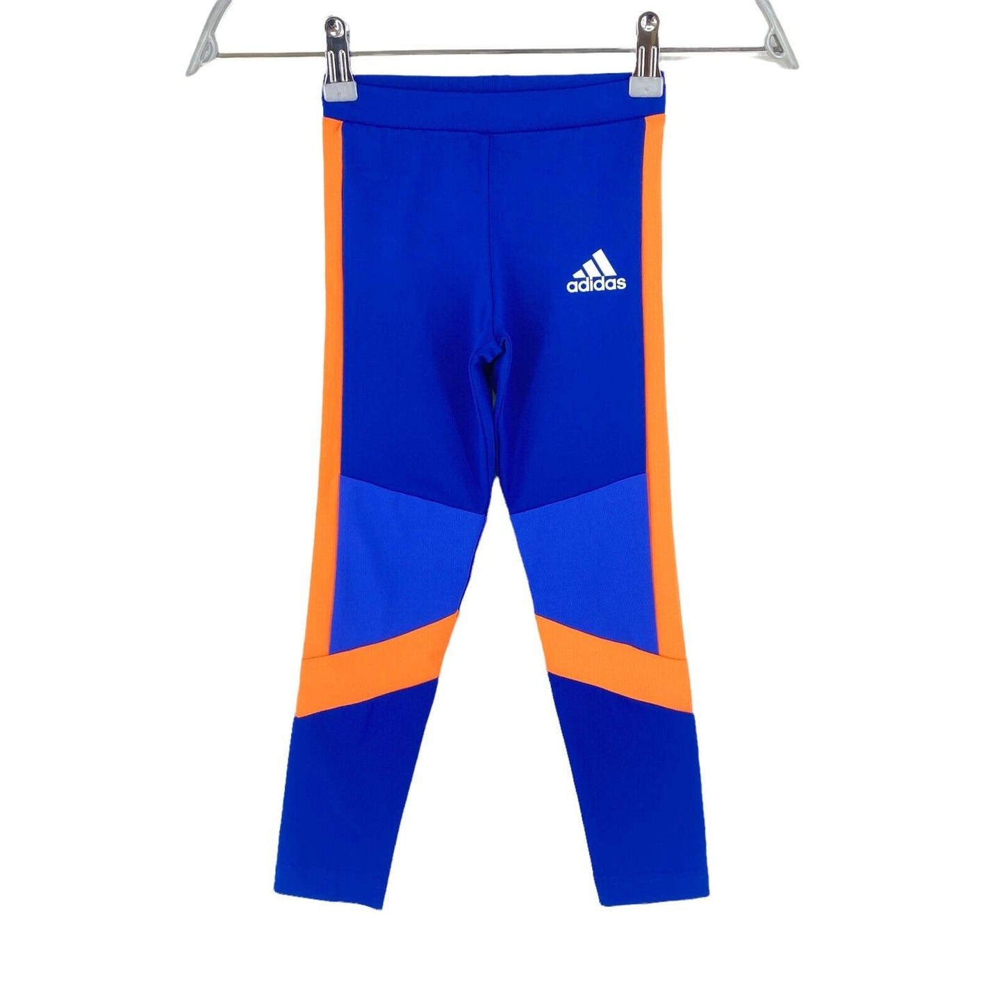 Adidas Climalite Girls Blue Tight Leggings Size 5 - 6 Years