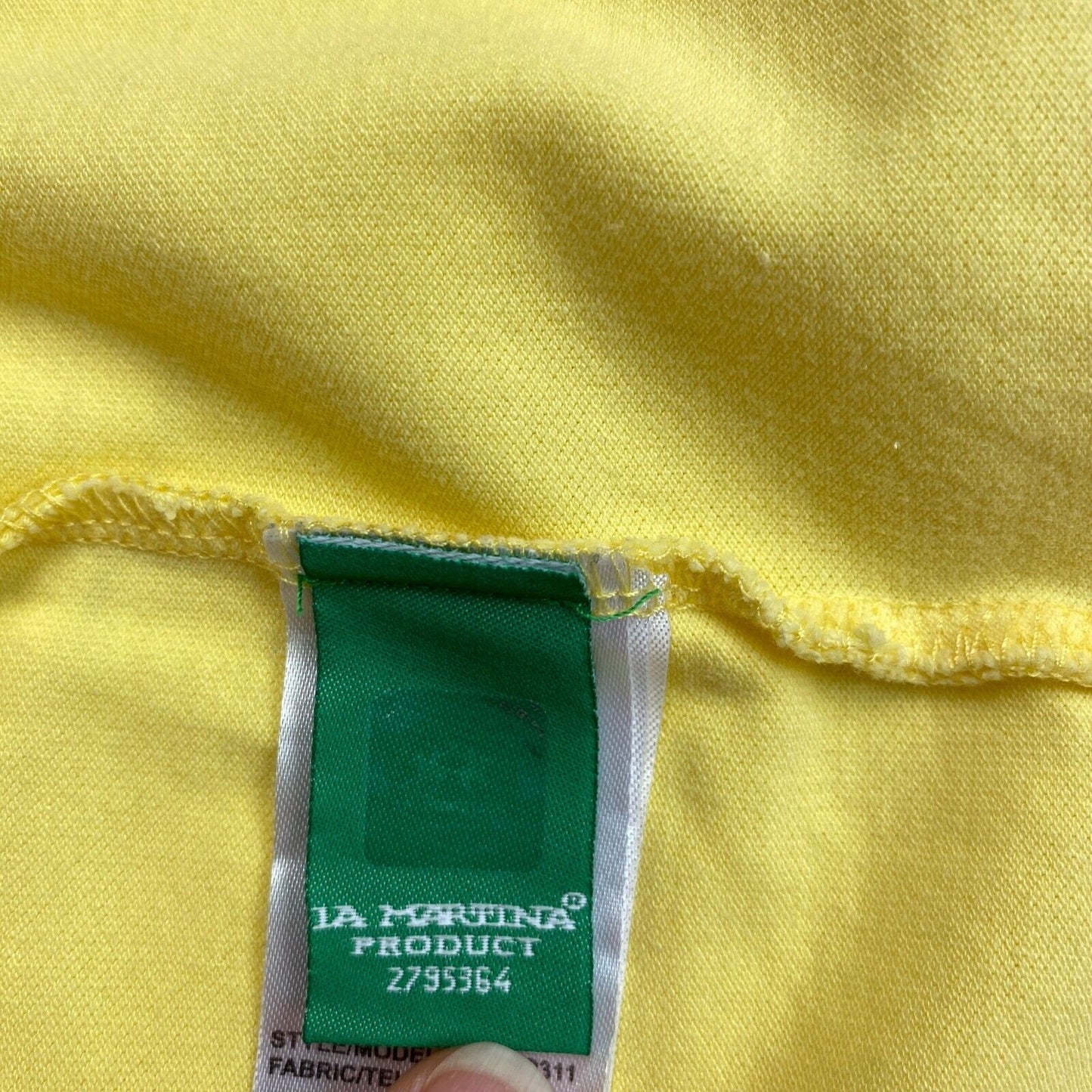 LA MARTINA Yellow Short Sleeves Polo Shirt Size L