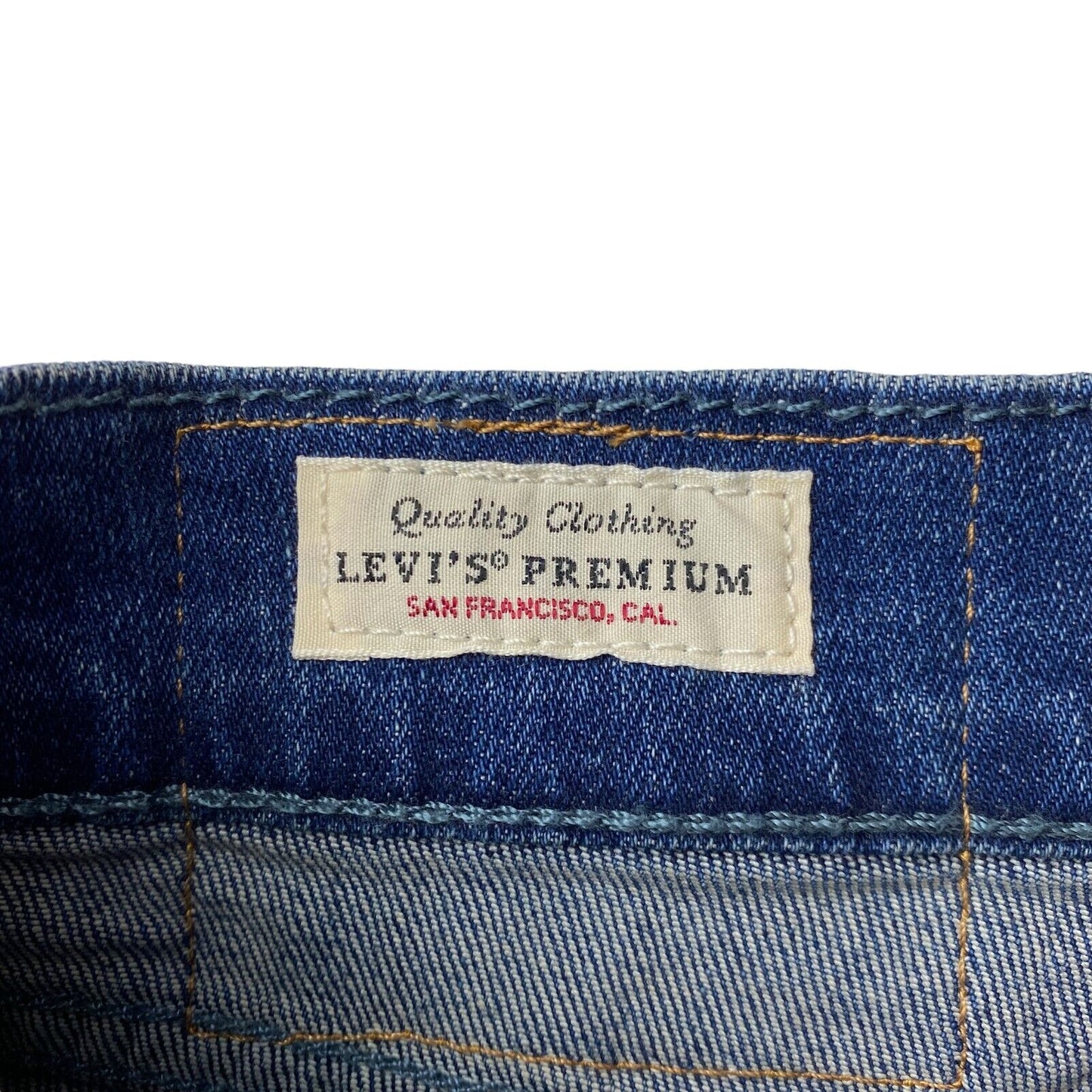 Levi's Premium 511 Blue Stretch Slim Fit Jeans Size W32 L34