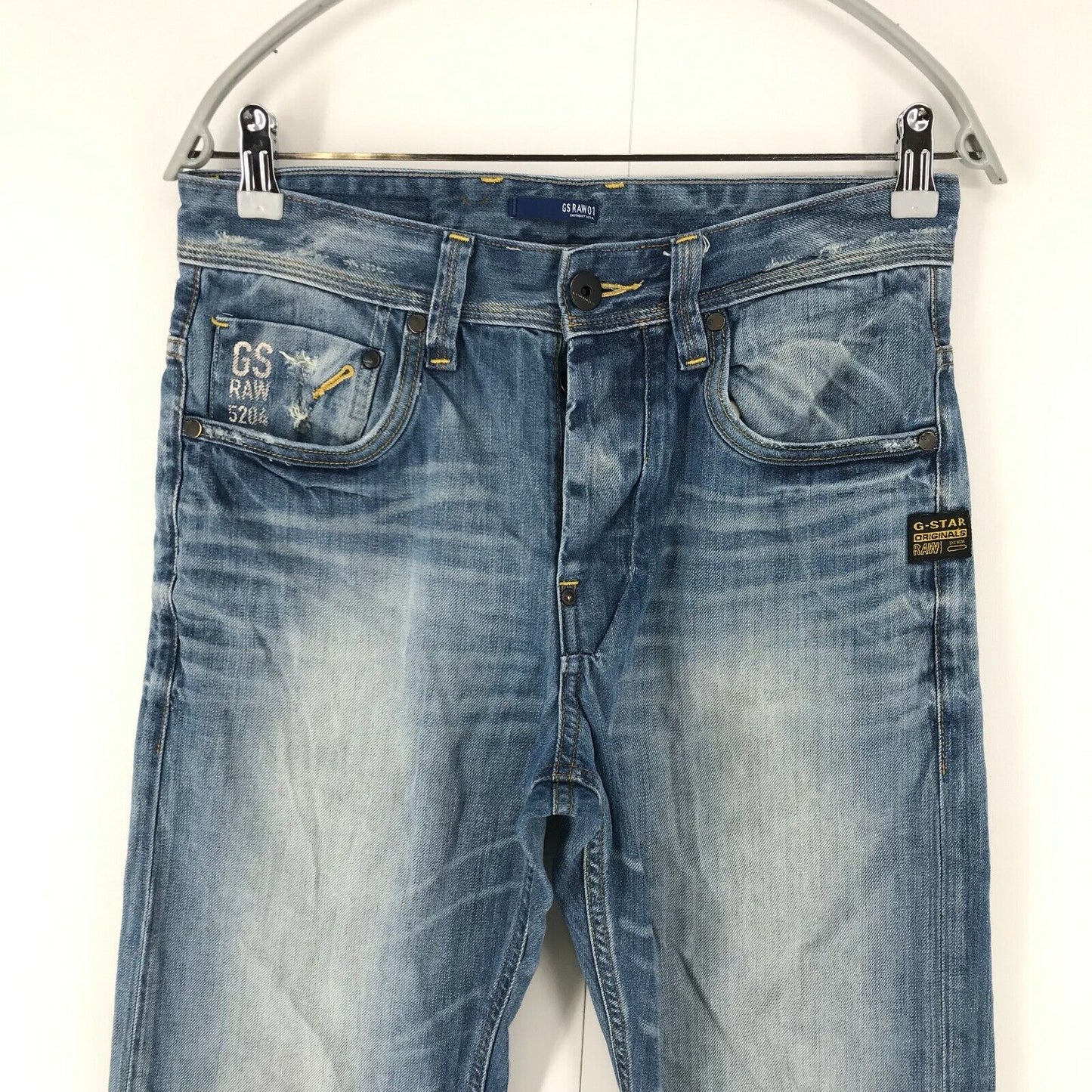 G-STAR RAW ATTACC Blue Regular Straight Fit Jeans W29 L30