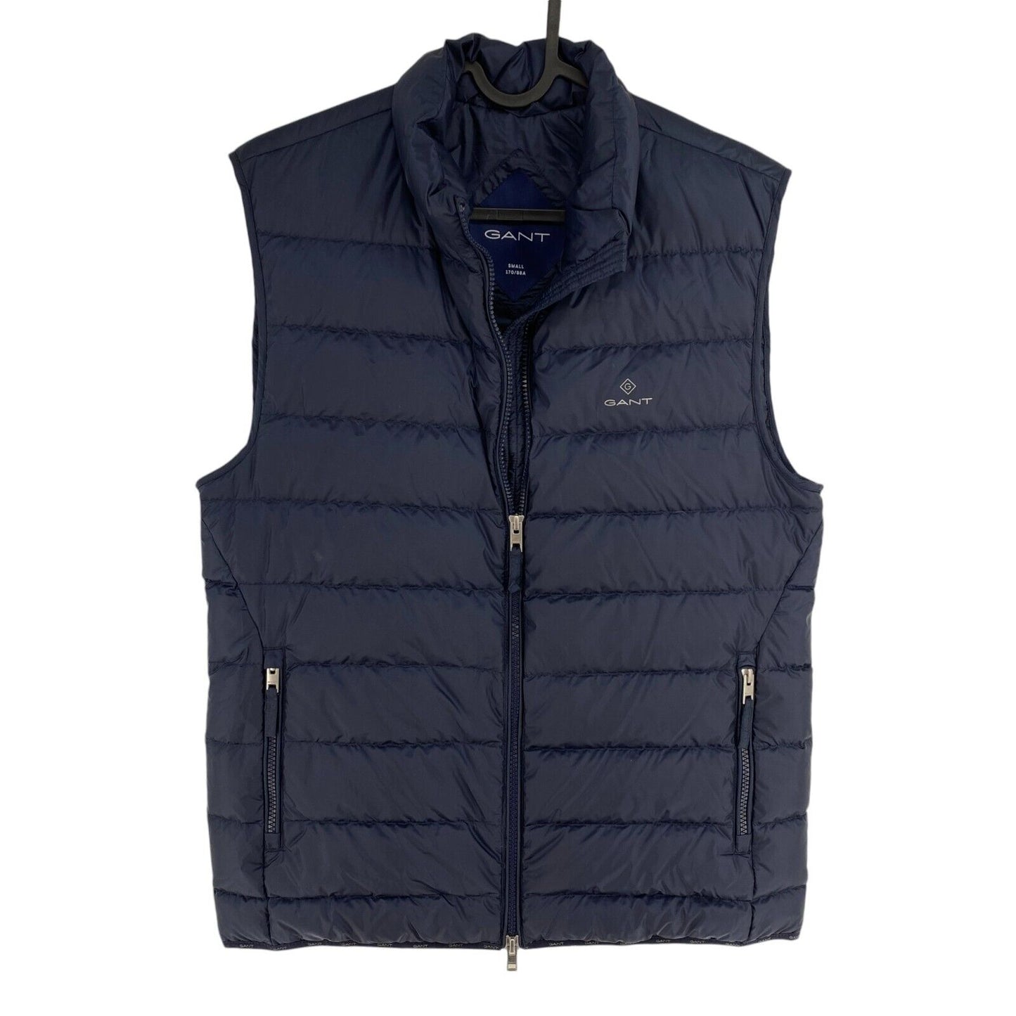 GANT Men Navy Blue Light Down Gillet Vest Waistcoat Jacket Size S