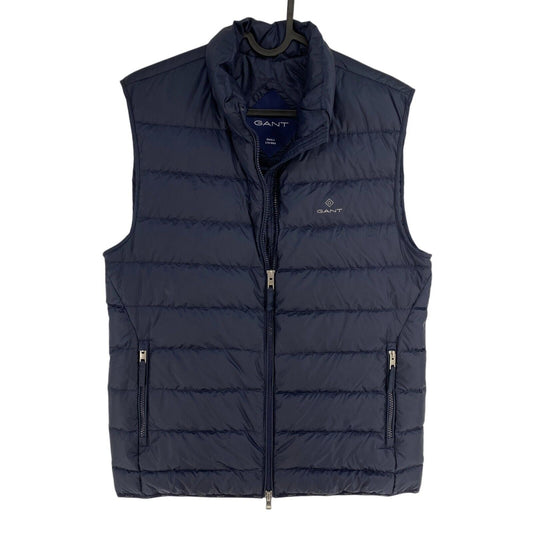 GANT Men Navy Blue Light Down Gillet Vest Waistcoat Jacket Size S