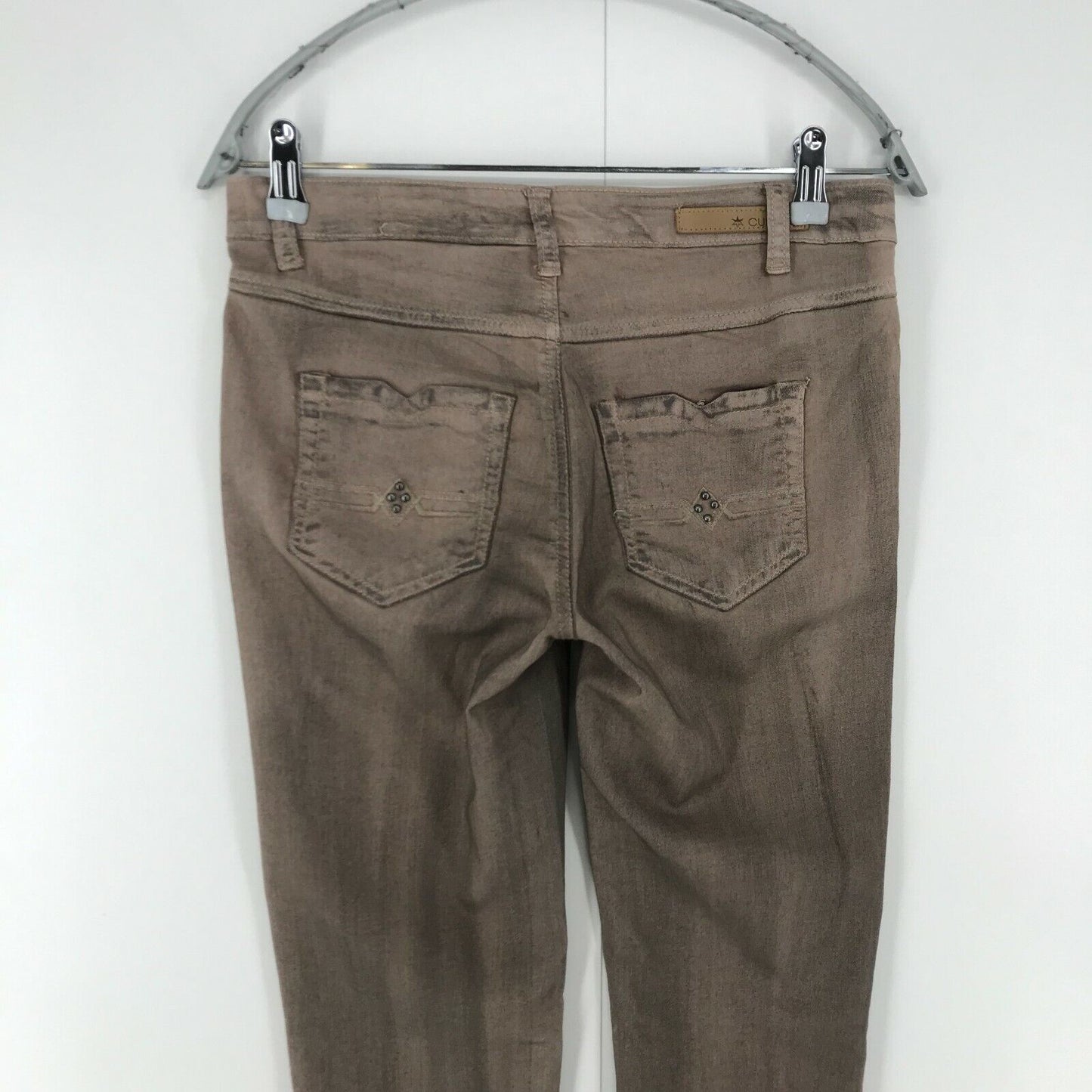 CULTURE Damen Hose Skinny Fit Braun Größe EUR 36 W28