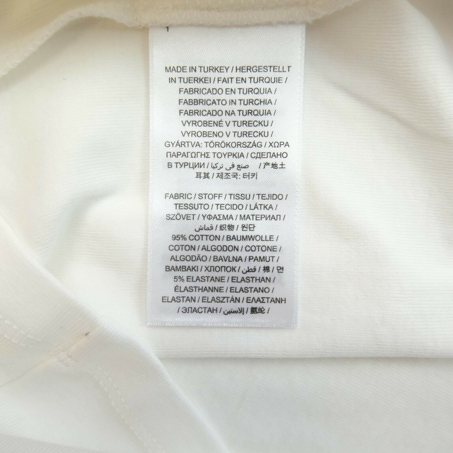 GANT T-shirt blanc à manches longues et col rond Taille XS