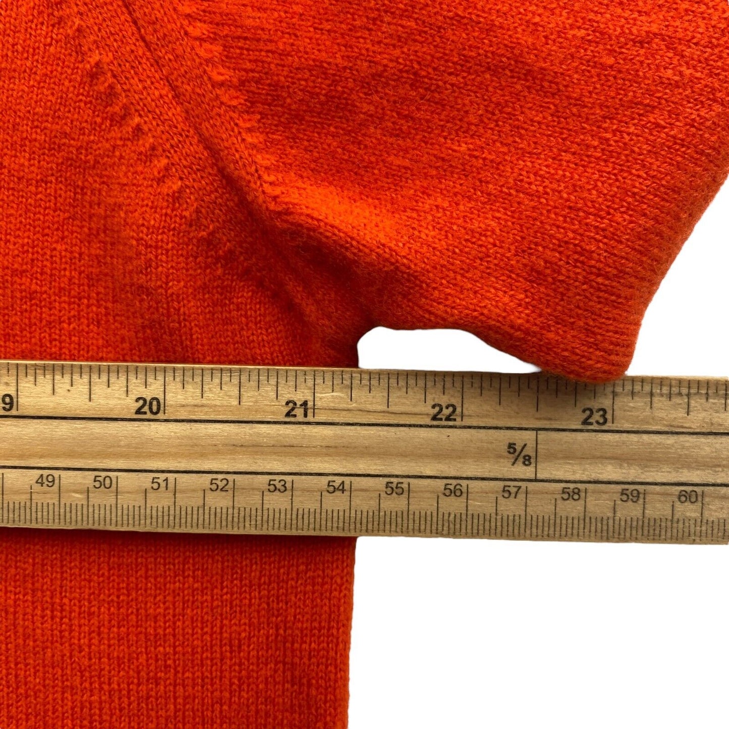 GANT Orange 100% Wool Crew Neck Sweater Pullover Size L