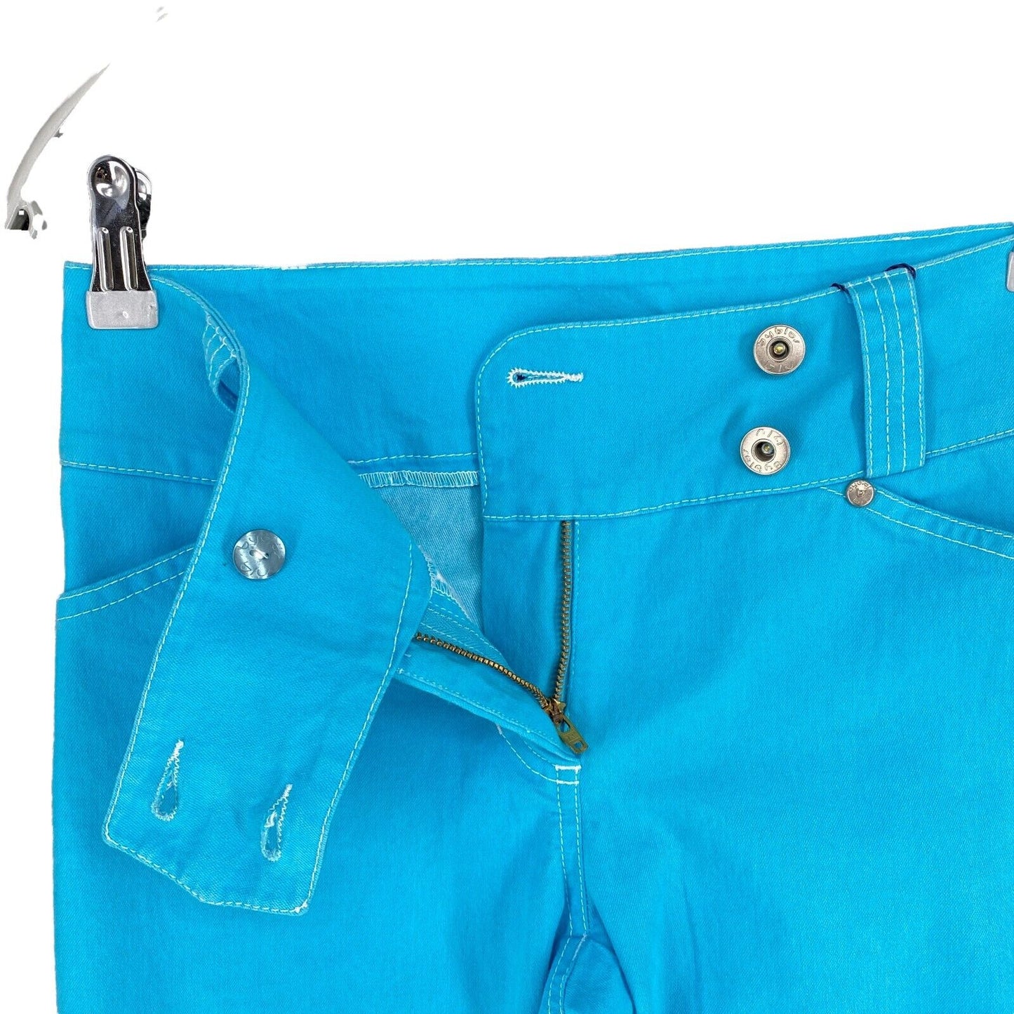 RPR €238 Byblos Blu Blue Capri Pants Trousers Size EU 30 UK 2 US 0 W27