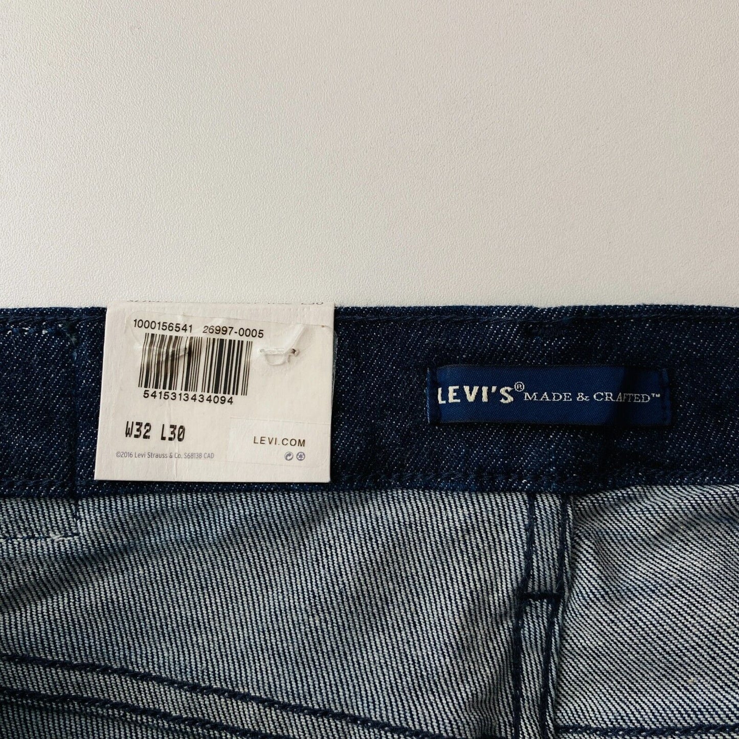 Levi's Made & Crafted SLIVER Women Dark Blue High Rise Skinny Fit Jeans W32 L30